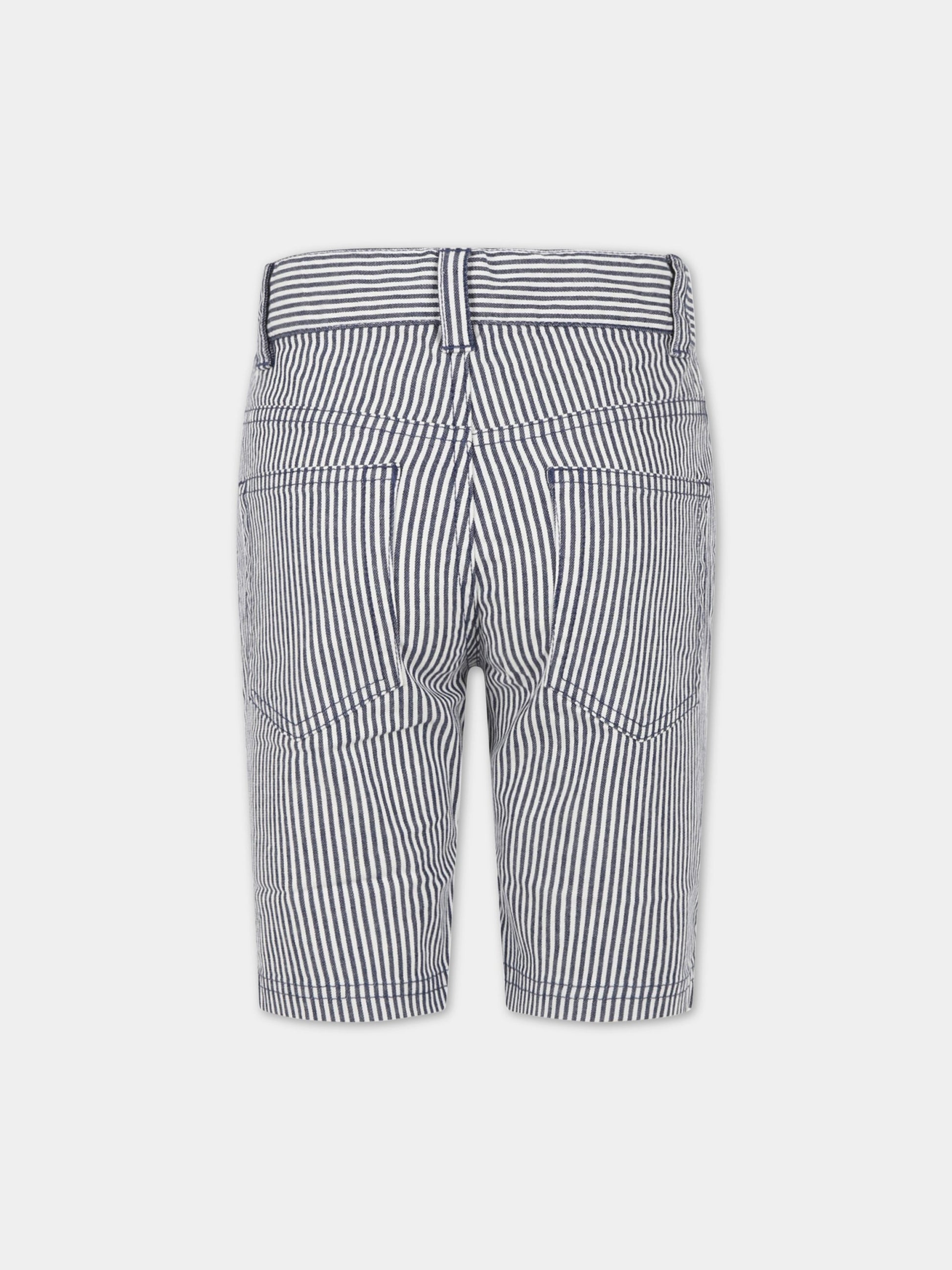 Bermuda multicolor per bambino,Petit Bateau,A06KU MEDIEVAL/MARSHMALLOW