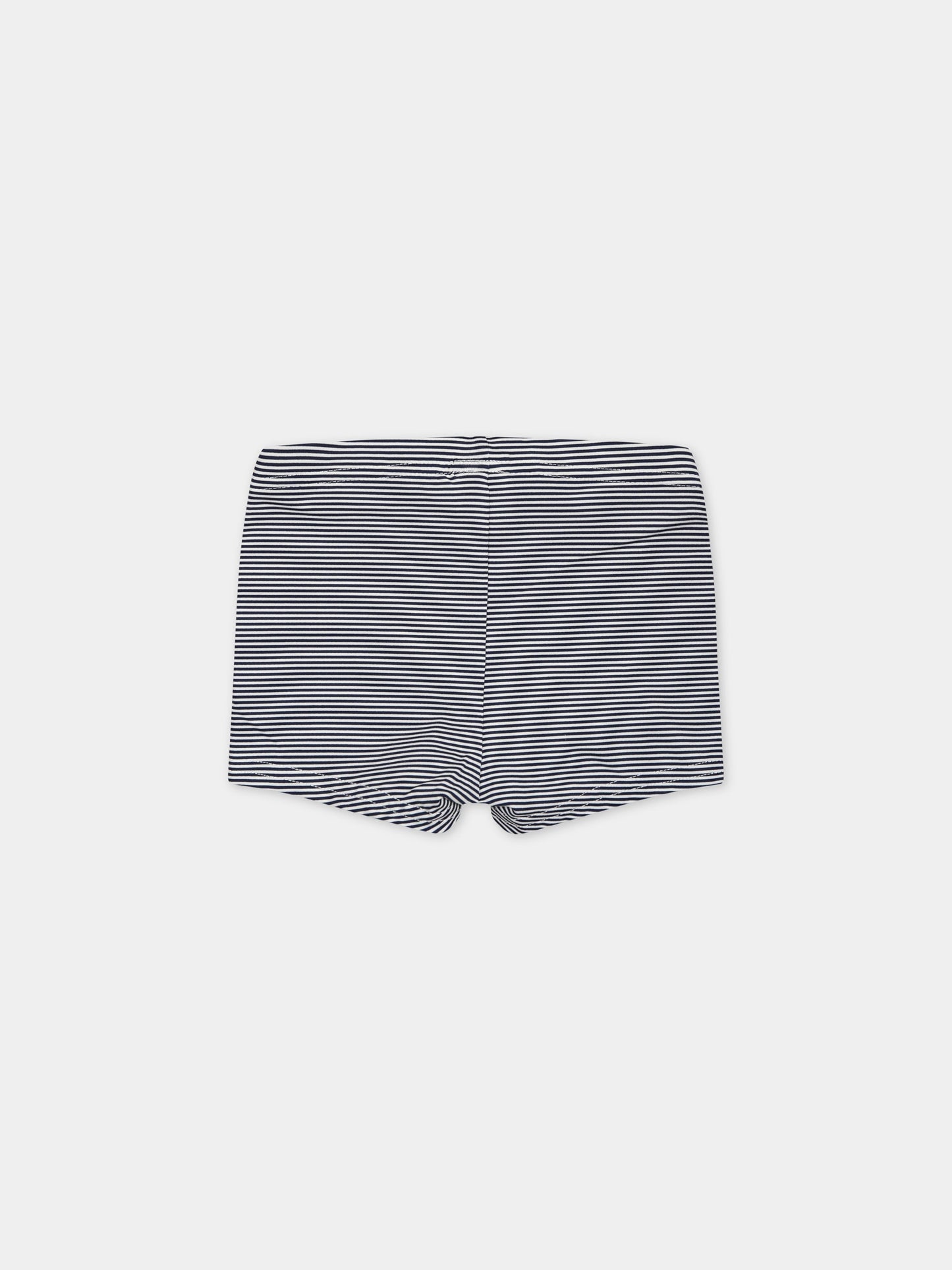 Boxer multicolor mare per neonato con logo,Petit Bateau,A03QR MEDIEVAL/MARSHMALLOW