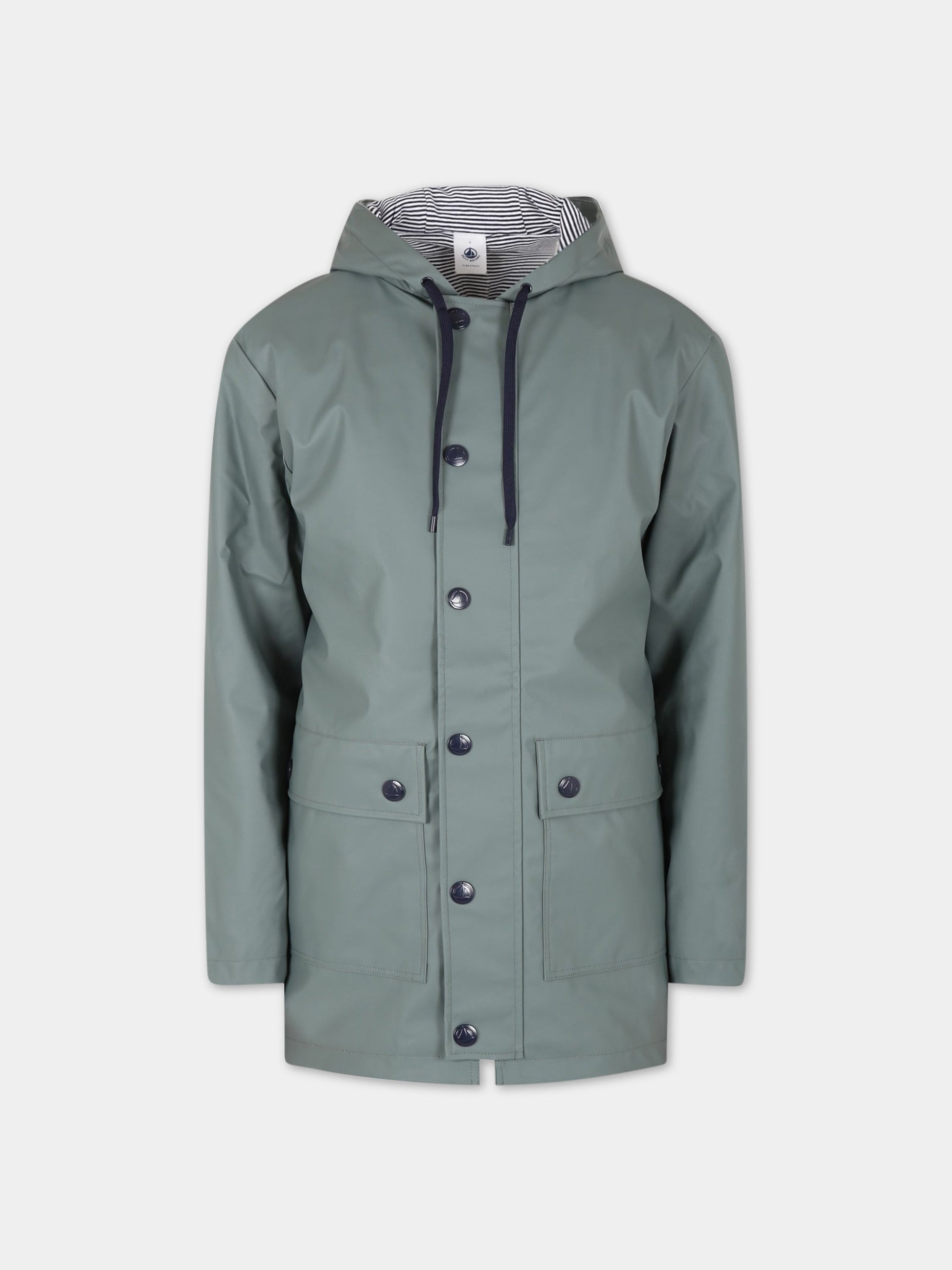 Impermeabile verde per bambini,Petit Bateau,A03MP THUYA