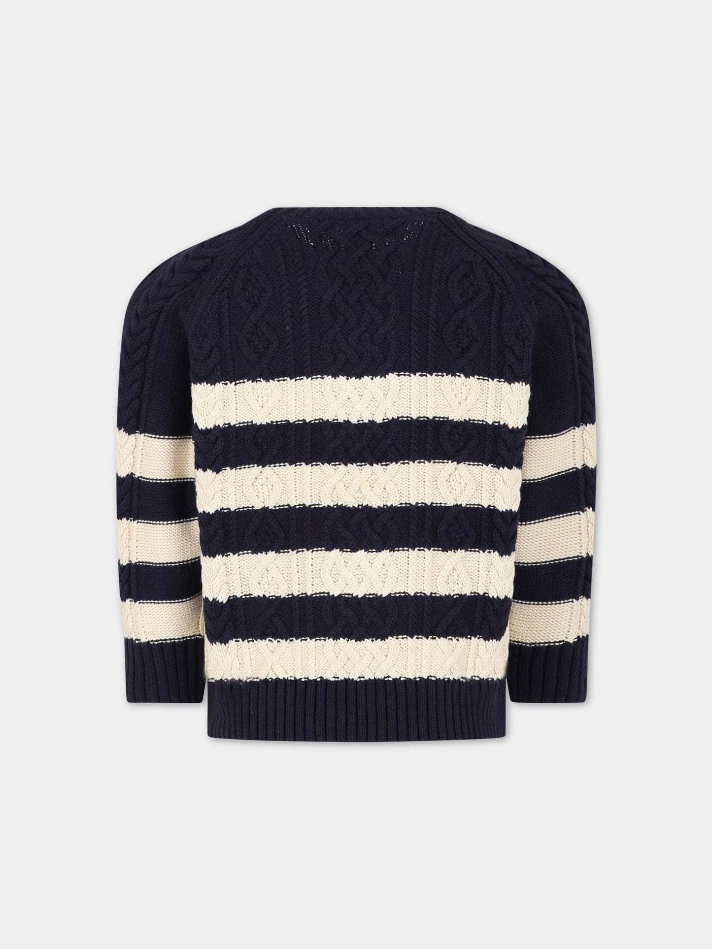 Maglione multicolor per bambino,Petit Bateau,A07M1 SMOKING/AVALANCHE