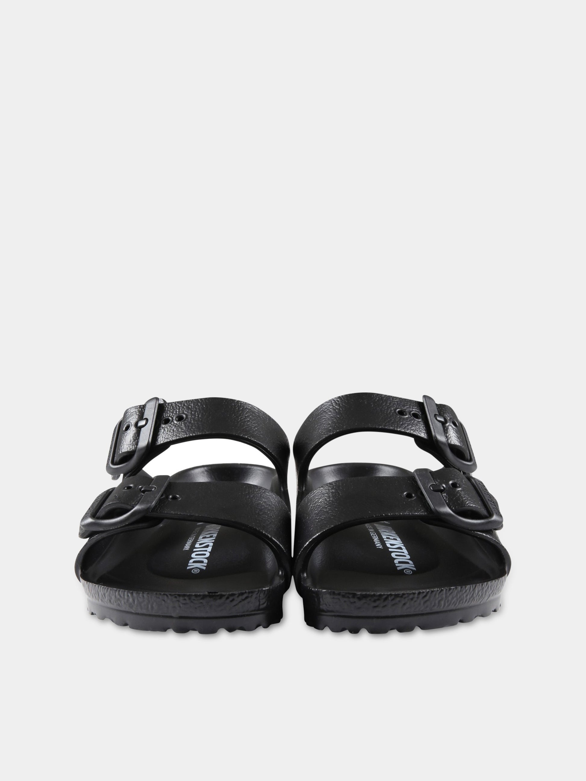 Sandali neri  Arizona Eva Kids  per bambini con logo,Birkenstock,1018924