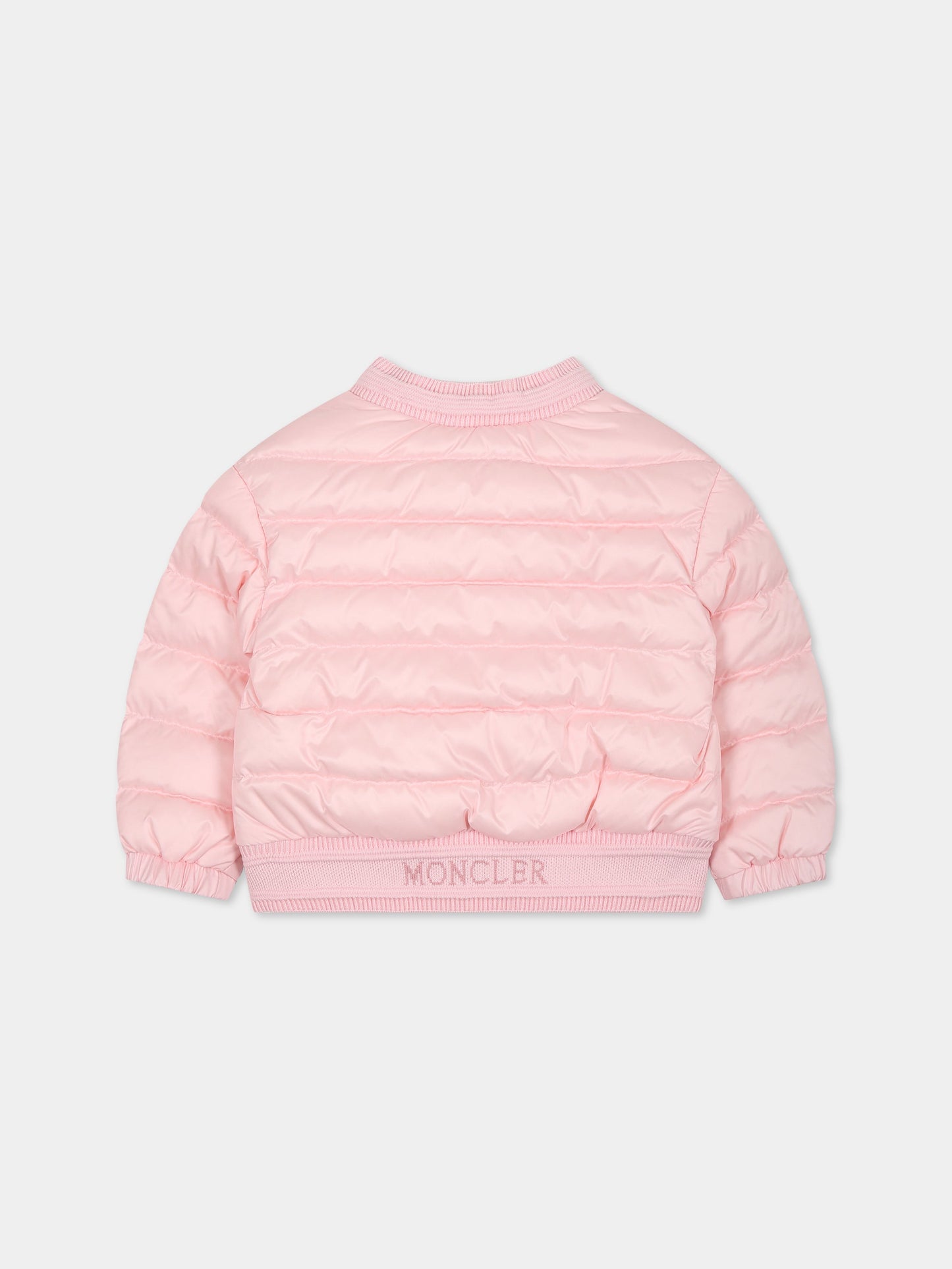 Piumino  Ter  rosa per neonata con logo,Moncler Kids,951 1A00020 595FE 506