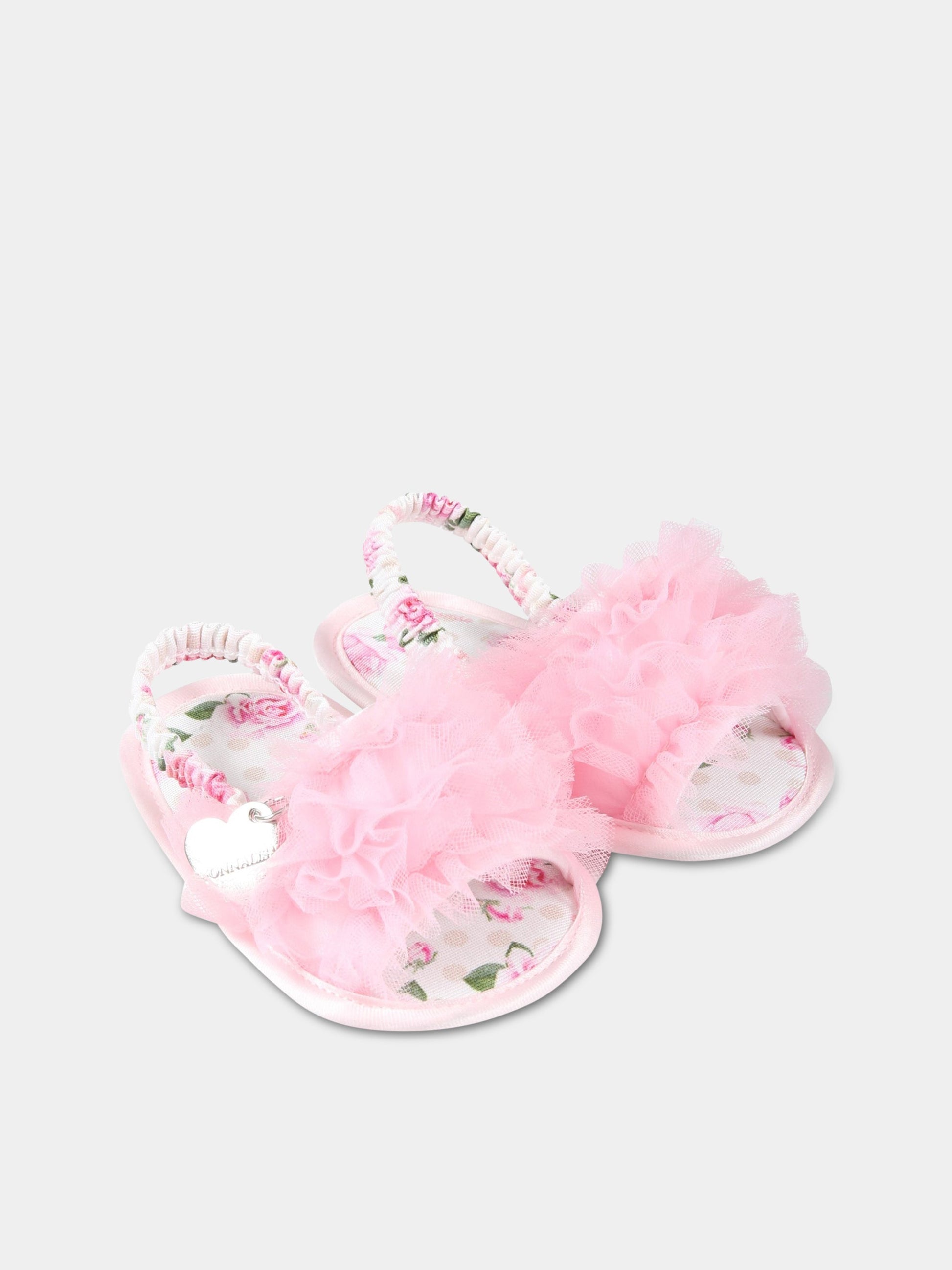 Sandali rosa per neonata,Monnalisa,39A004 T9945 0090