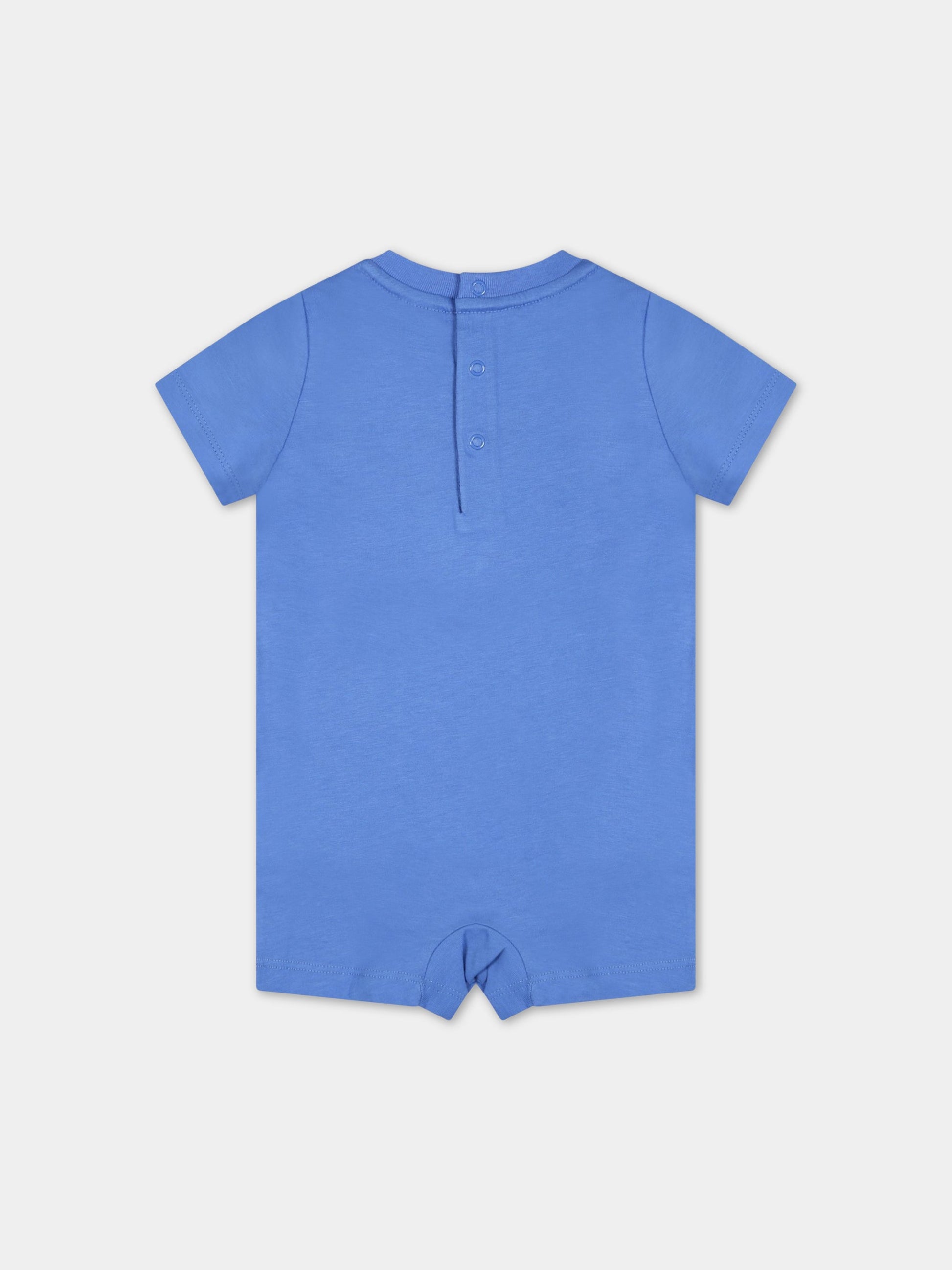 Pagliaccetto azzurro per neonato con orso,Ralph Lauren Kids,865749002