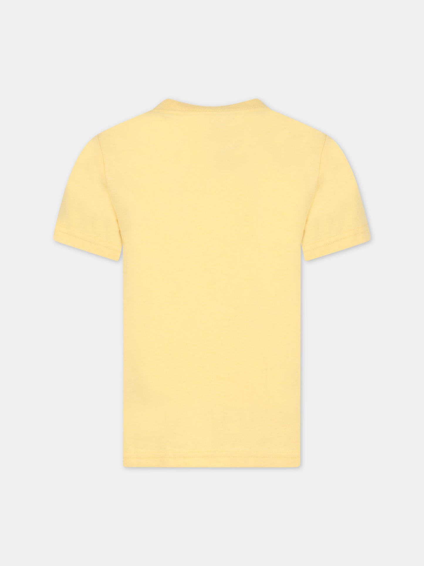 T-shirt gialla per bambino con orso,Ralph Lauren Kids,853828016