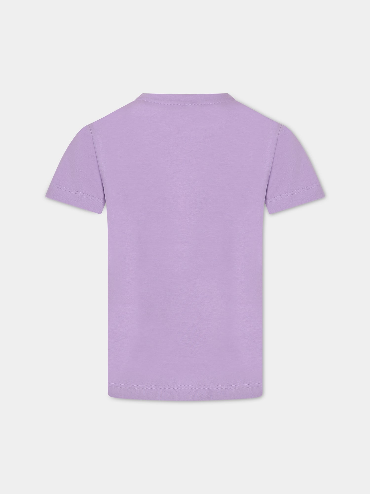 T-shirt viola per bambina con  Medusa,Versace,1000052 1A04790 2L720
