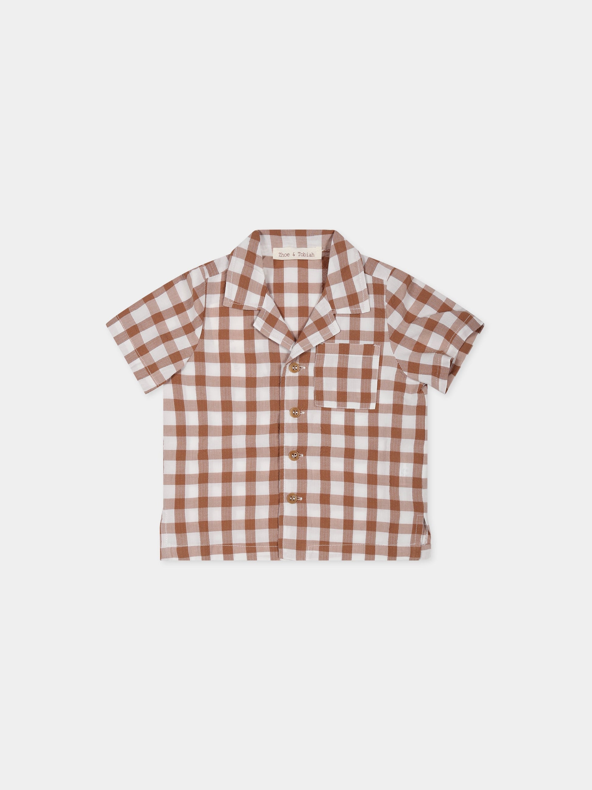 Camicia marrone per neonato,Zhoe & Tobiah,SEQ4 116