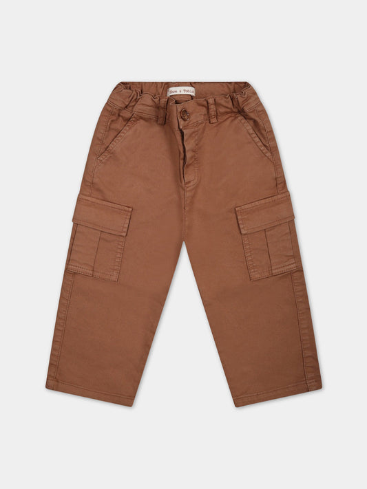 Pantaloni marroni per neonato,Zhoe & Tobiah,JPS8 358