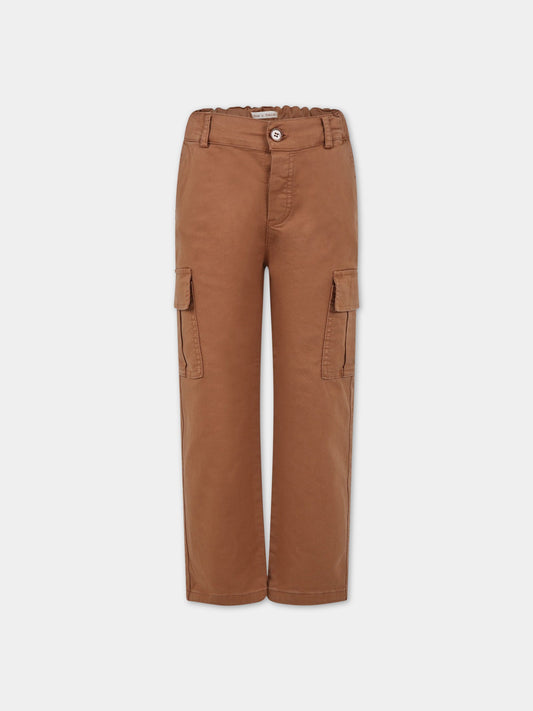 Pantaloni marroni per bambino,Zhoe & Tobiah,JPS8 358