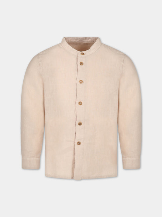 Camicia beige per bambino,Zhoe & Tobiah,LIN3 23