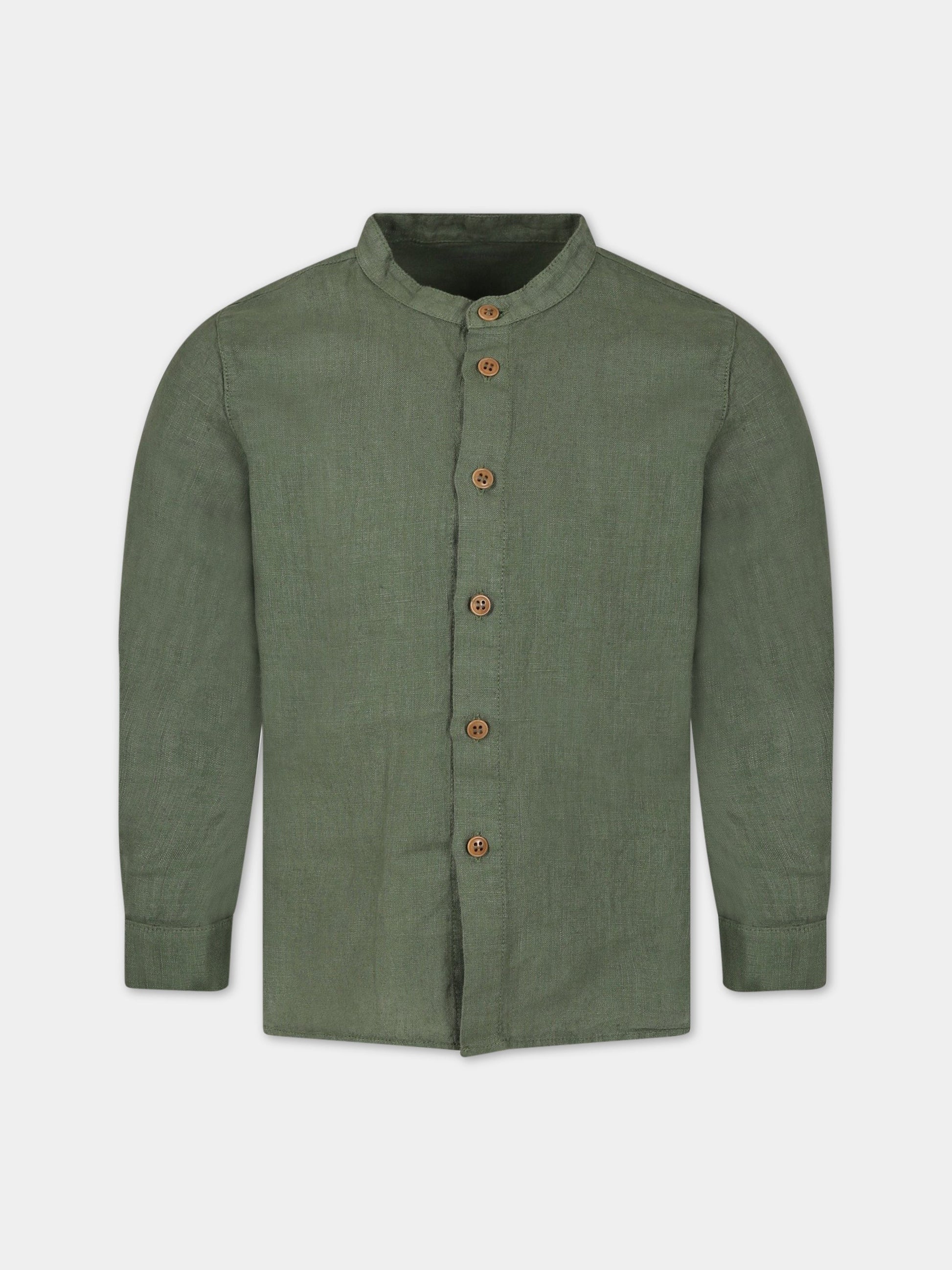 Camicia verde per bambino,Zhoe & Tobiah,LIN3 354