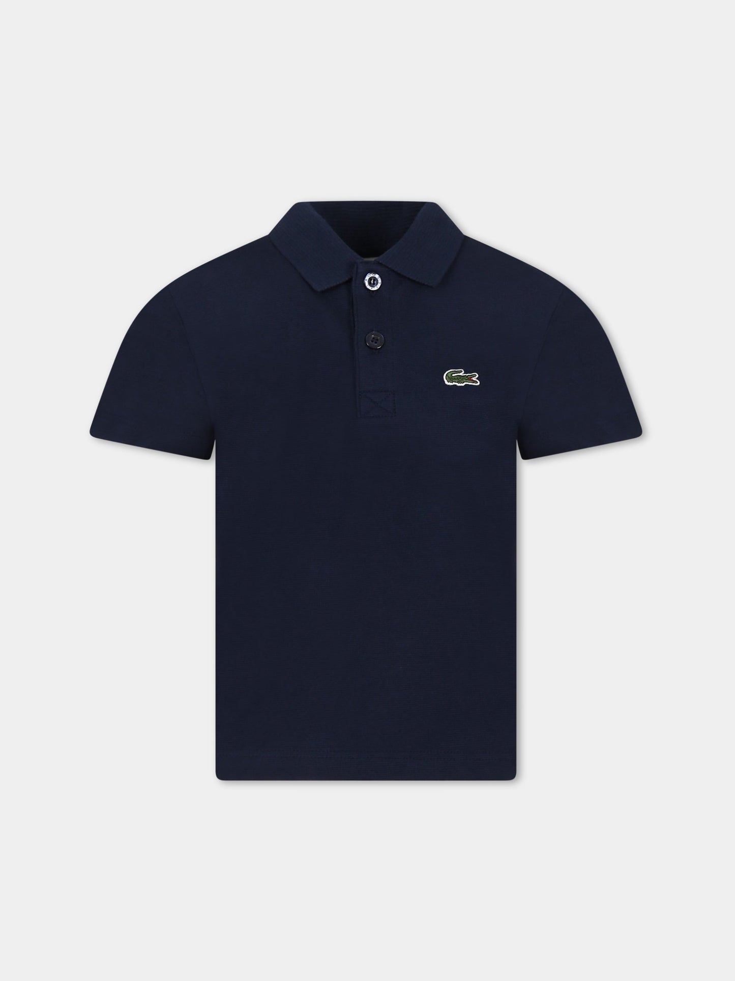 Polo blu per bambino con iconico logo,Lacoste,DJ0642 166