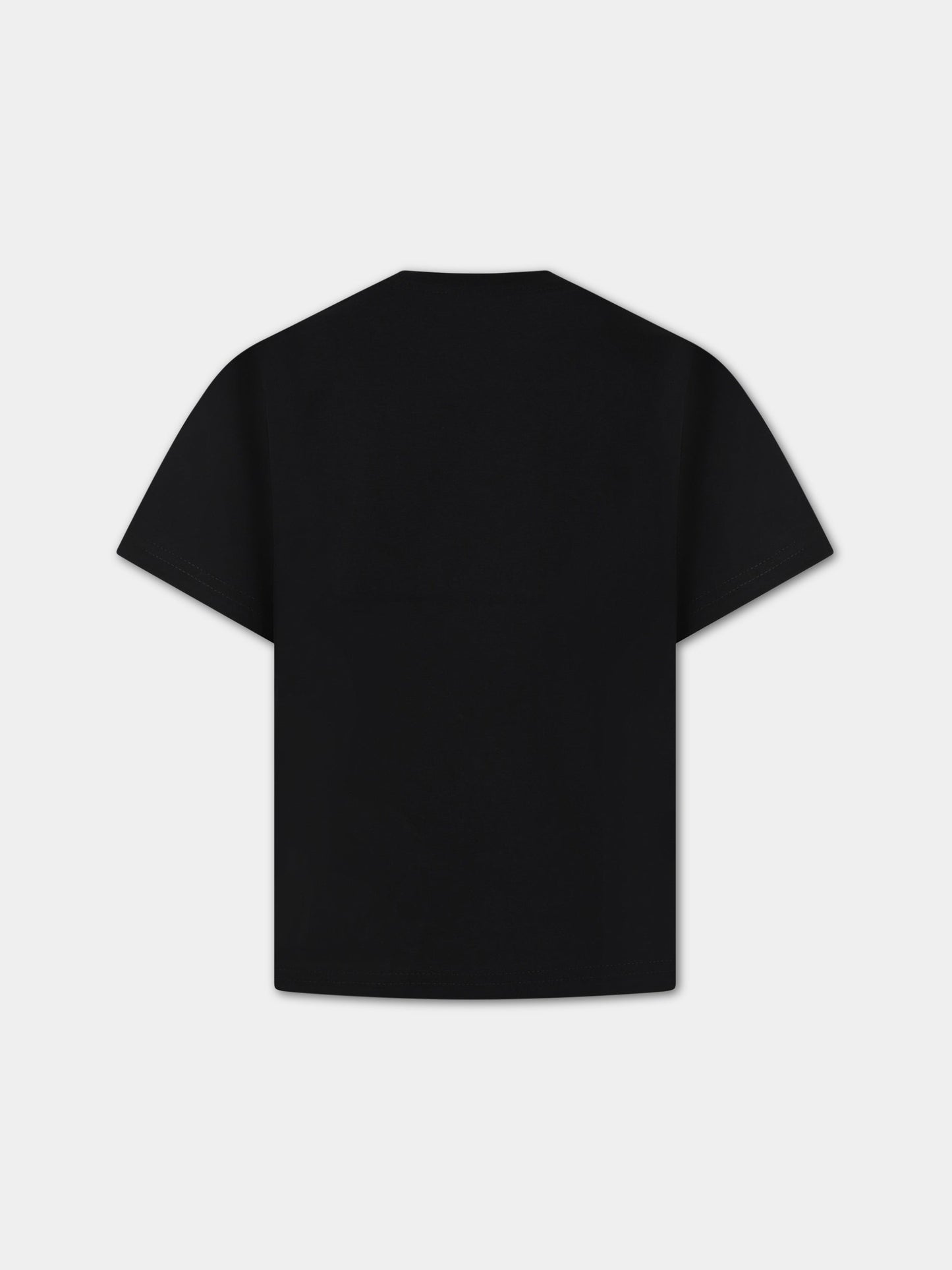 T-shirt nera per bambino con logo,Dsquared2,DQ1622 D004G DQ900