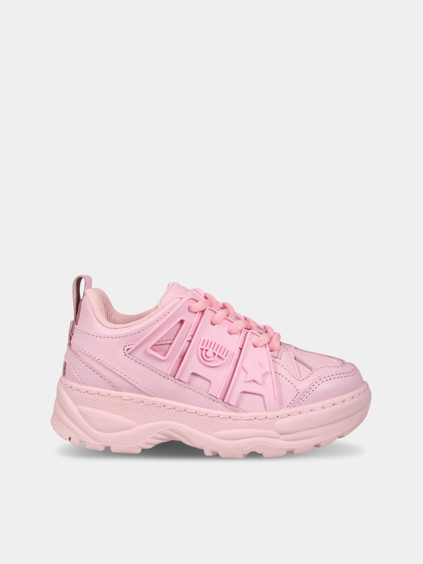 Sneakers rosa per bambina con iconici eyes flirting,Chiara Ferragni Collection,CFB200 012 K