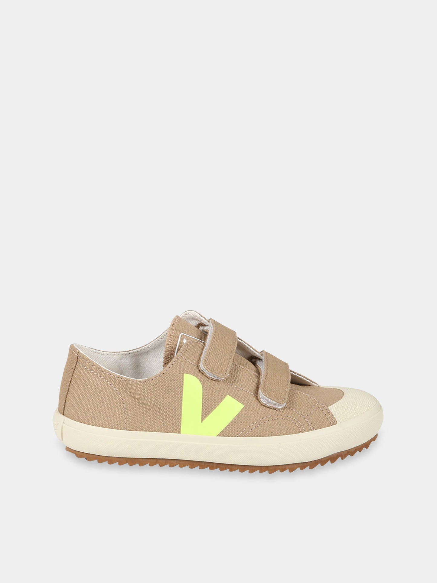 Sneakers marrone per bambini con logo,Veja X Bonpoint,OV0103251C
