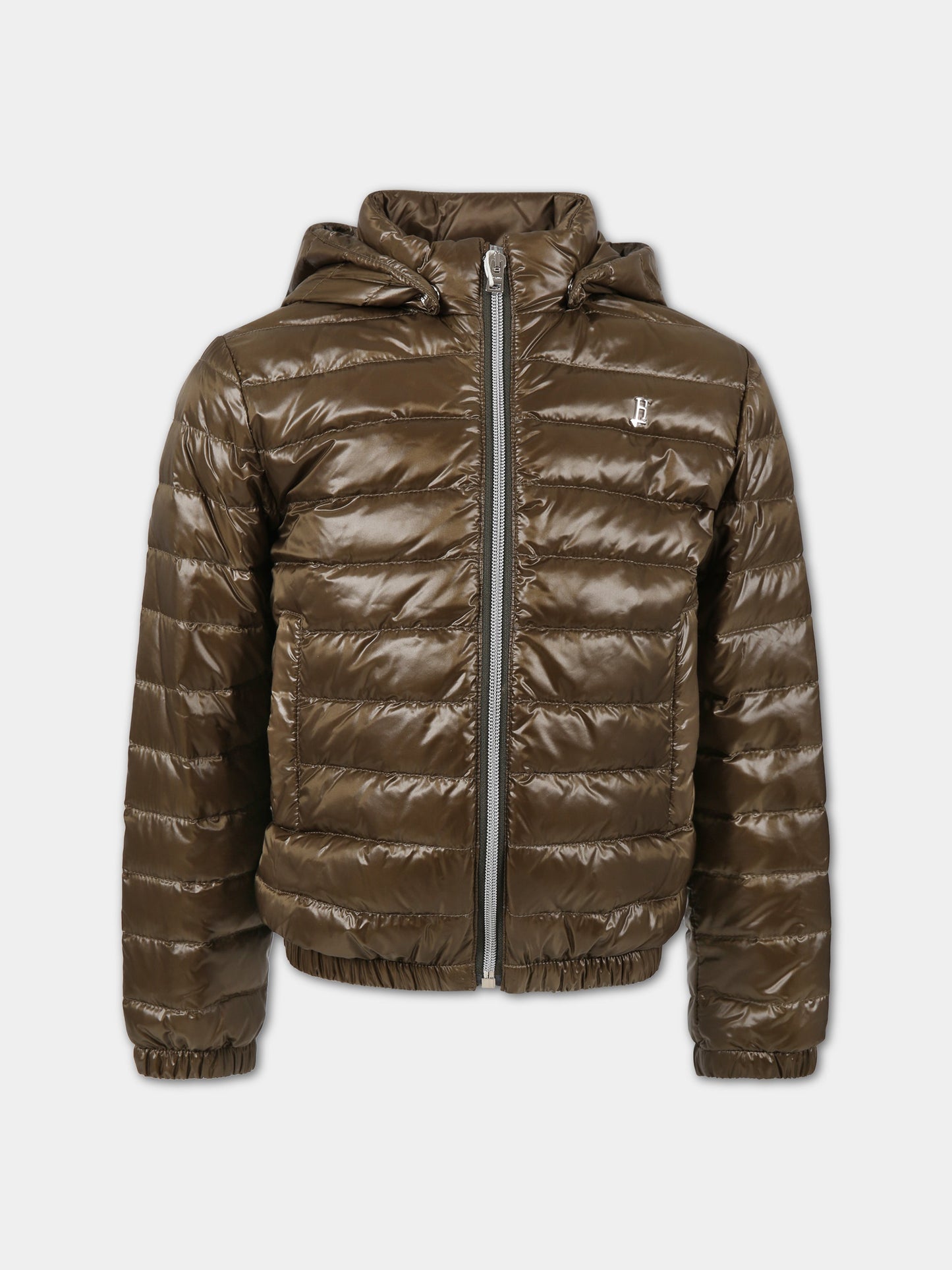 Piumino verde per bambino con logo,Herno Kids,PI000006X 12017 7745