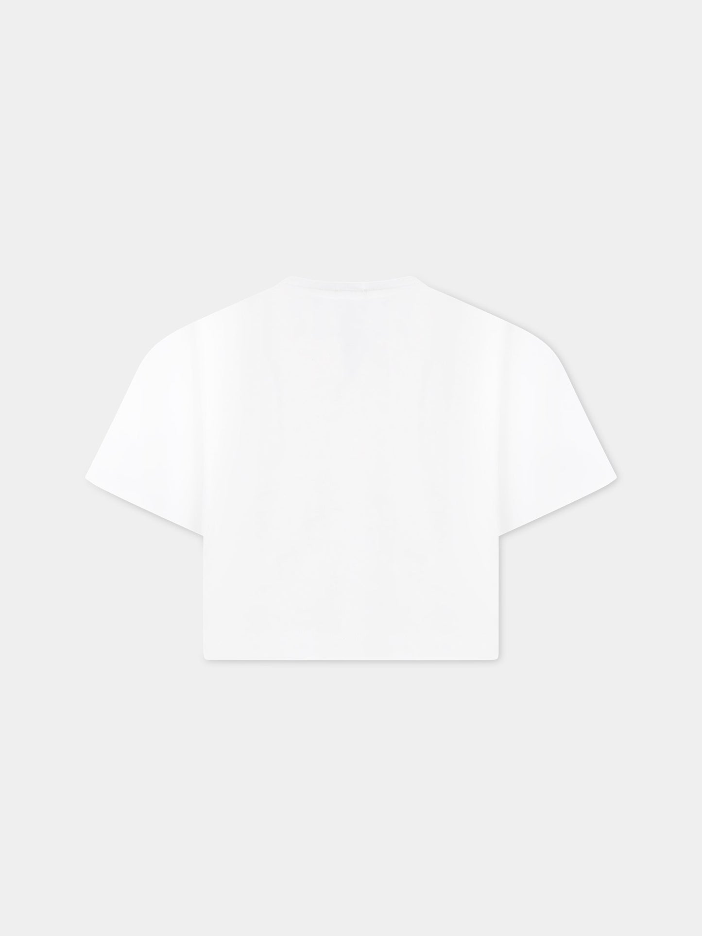 T-shirt bianco per bambina con logo,Calvin Klein Kids,CKIG0IG01938 IG0IG01938 YAF