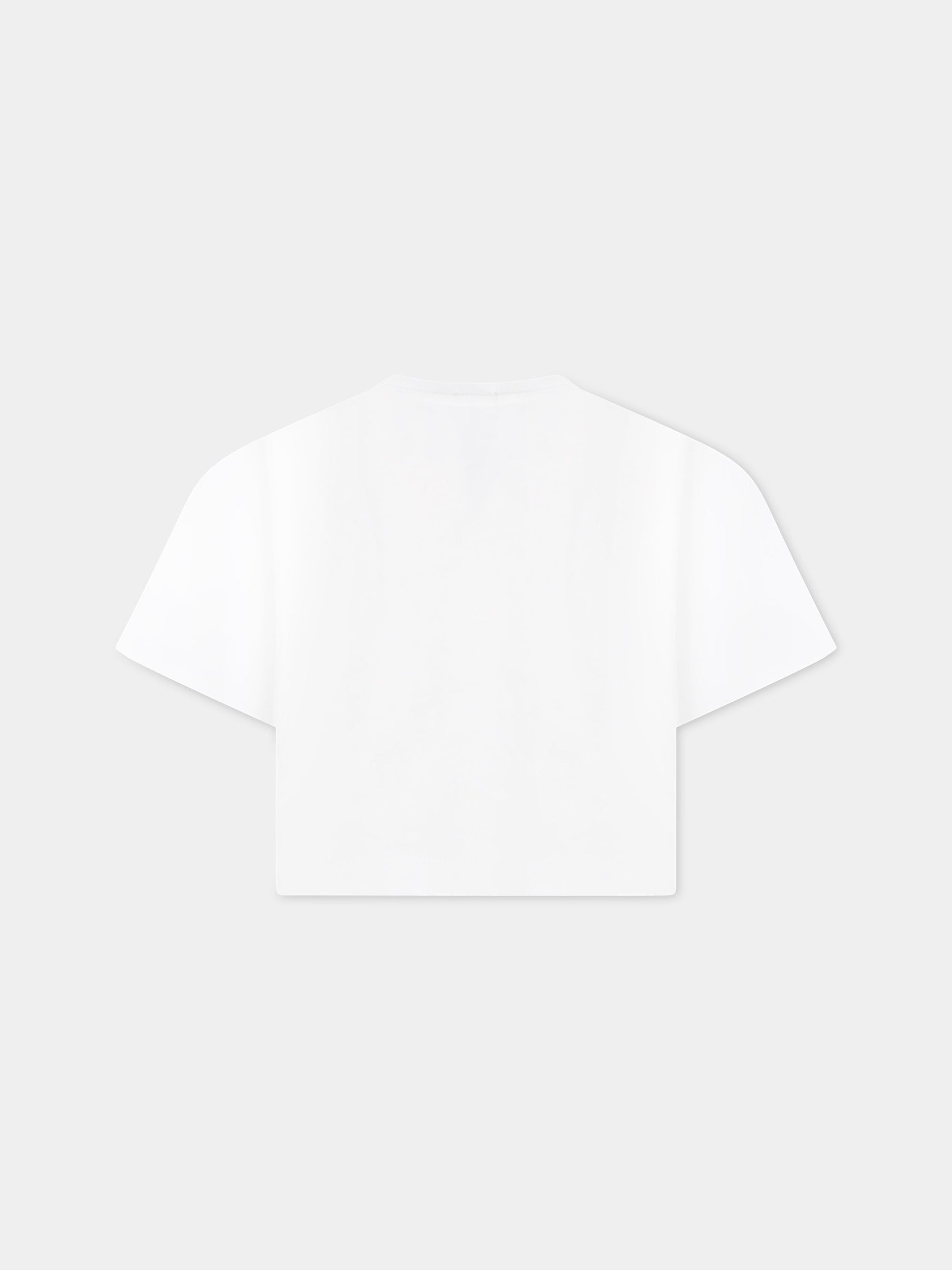 T-shirt bianco per bambina con logo,Calvin Klein Kids,CKIG0IG01938 IG0IG01938 YAF