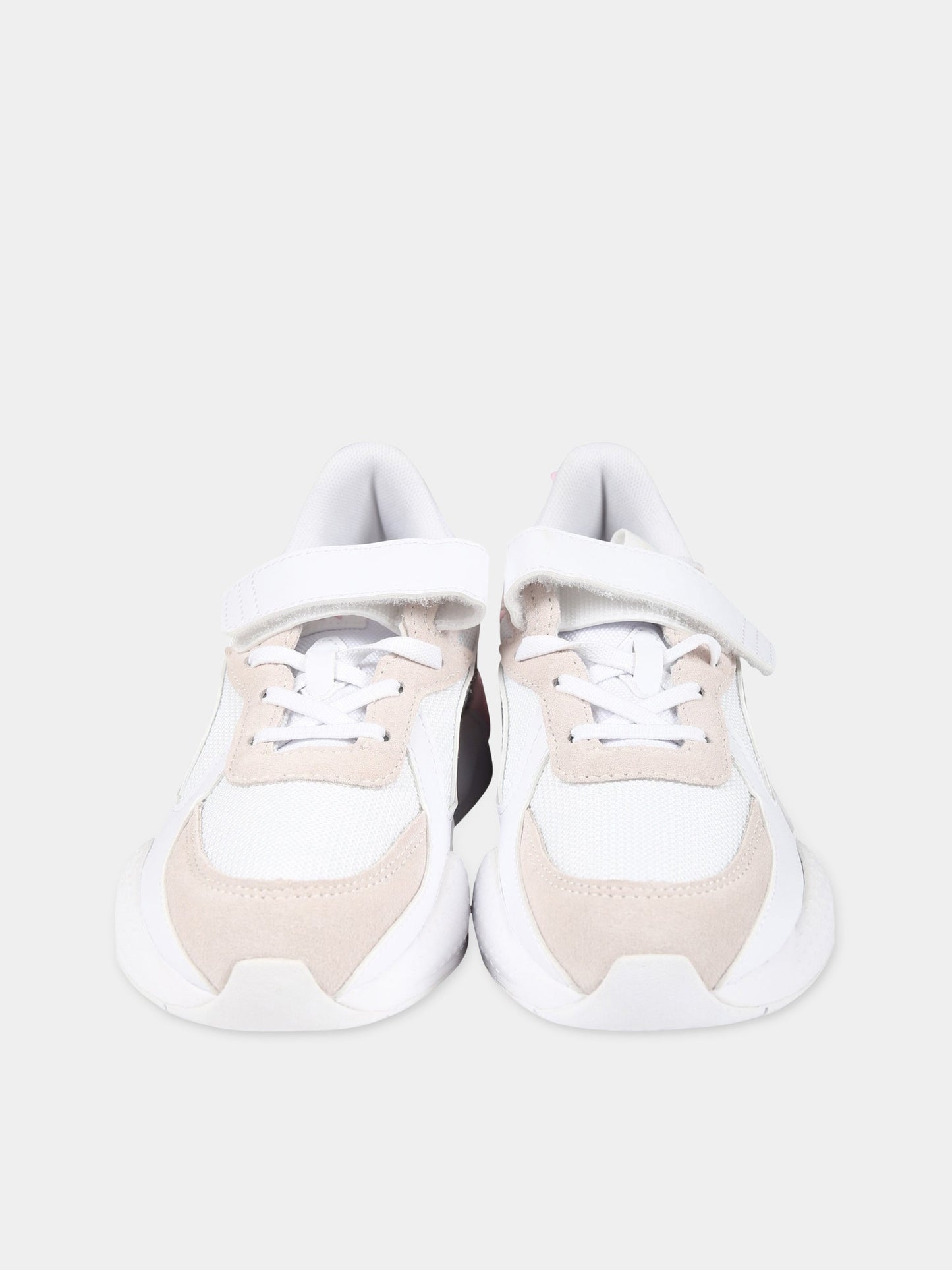 Sneakers bianche per bambina con logo,Puma,PU391985 391985 01