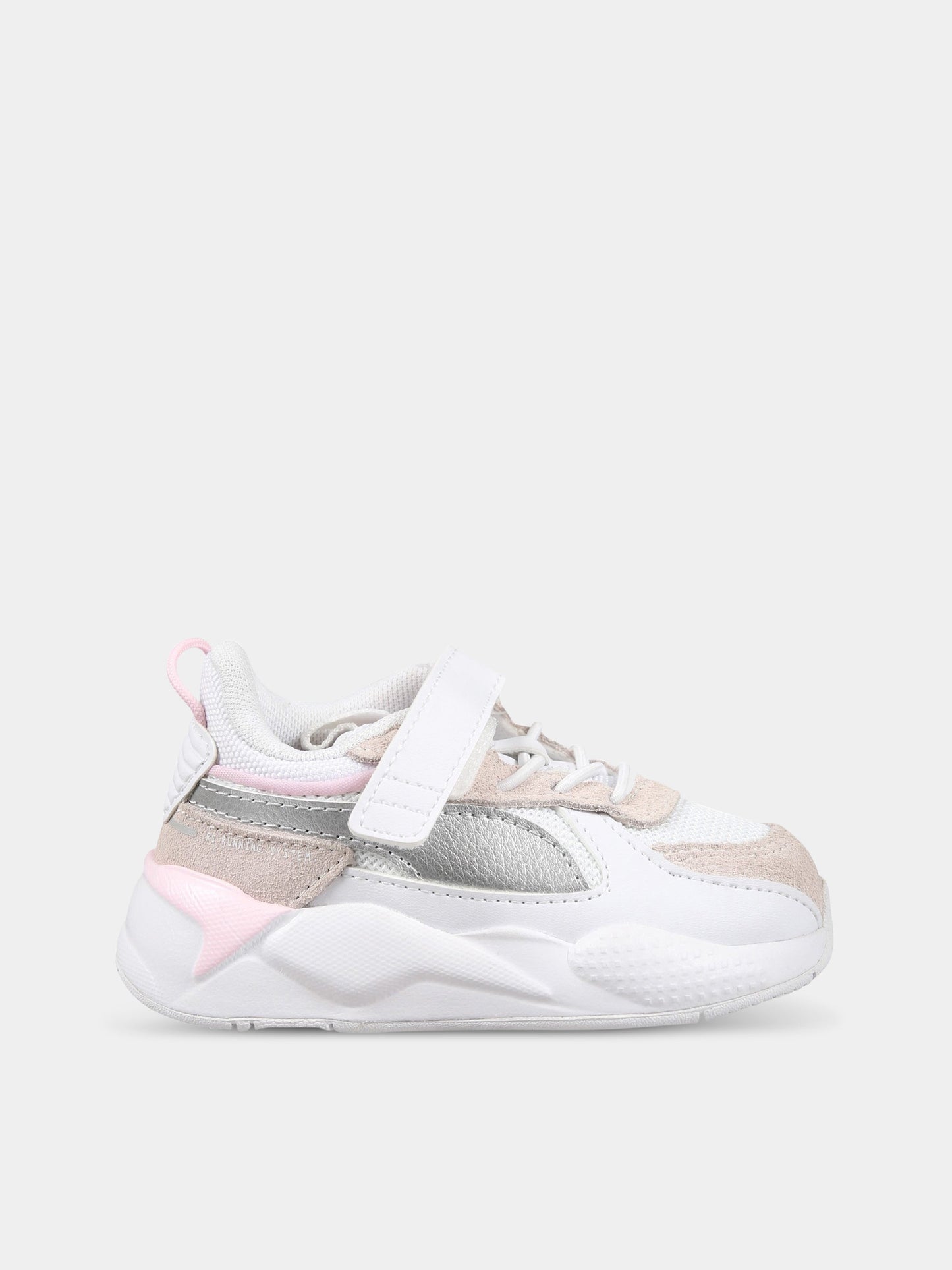 Sneakers bianche per bambina con logo,Puma,PU391986 391986 01