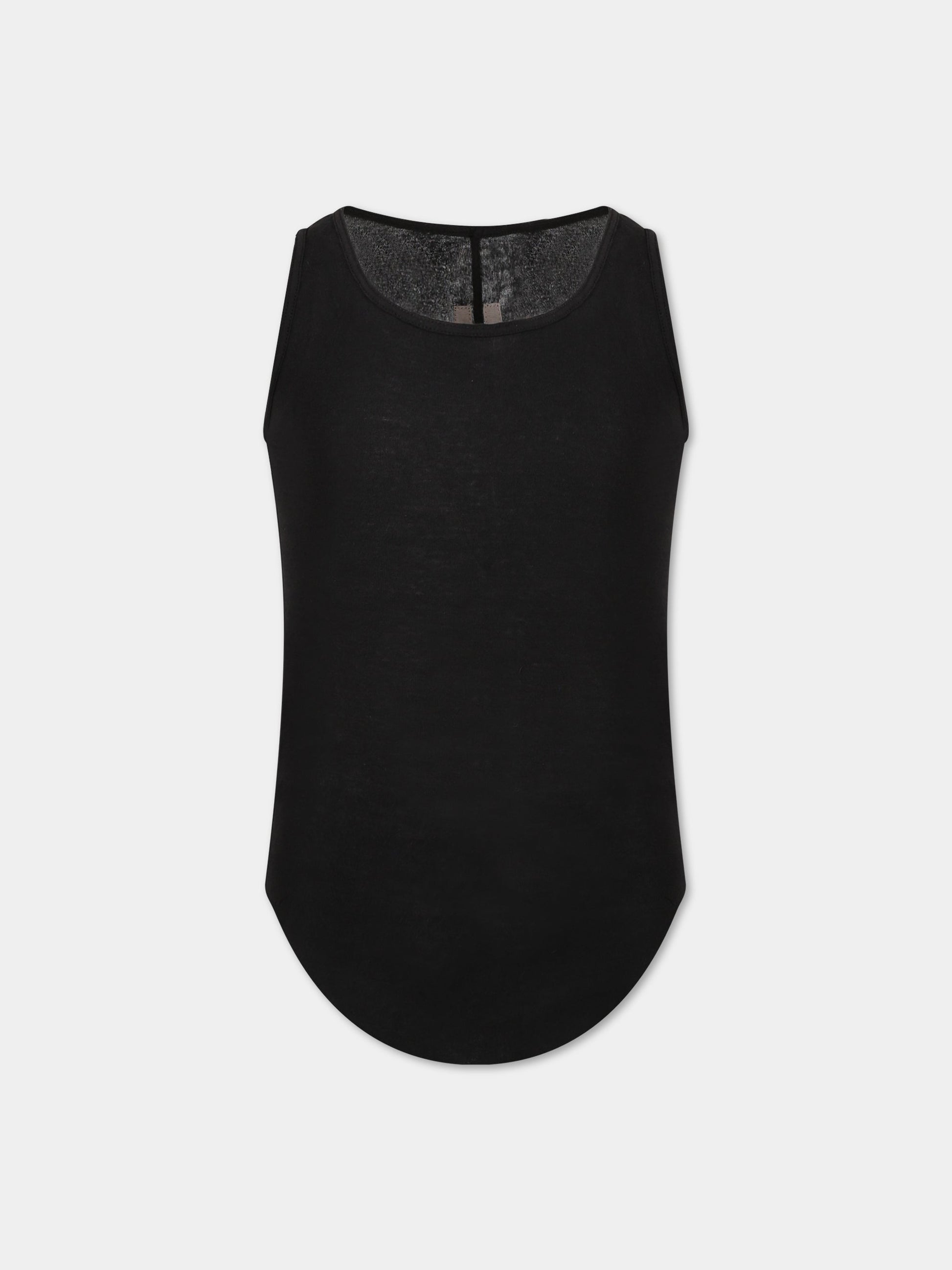 T-shirt nera per bambino,Rick Owens,BG01C7150 MR 09