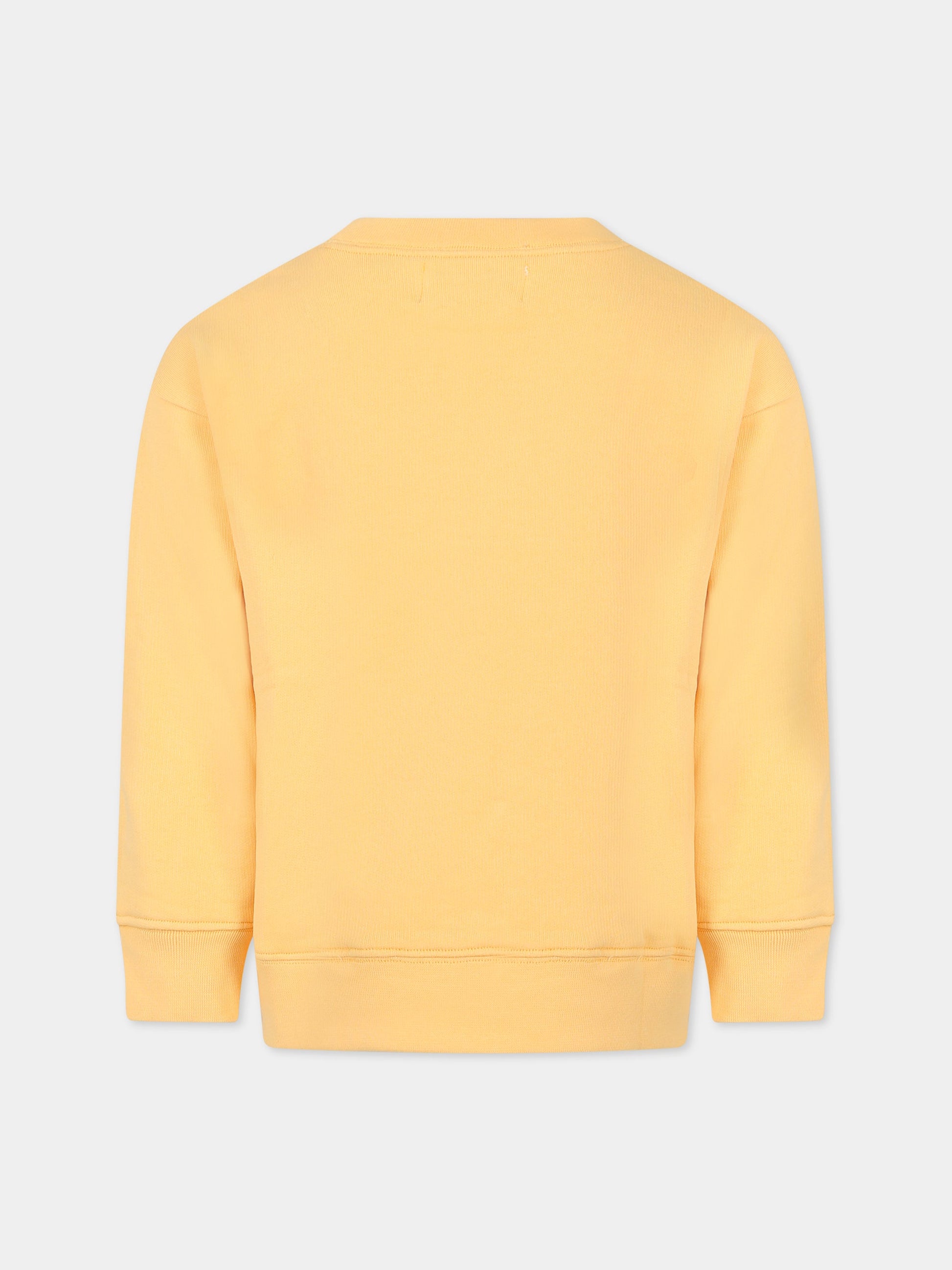 Felpa arancione per bambini con scritta  Star camp ,Raquette,BAT 003A 65