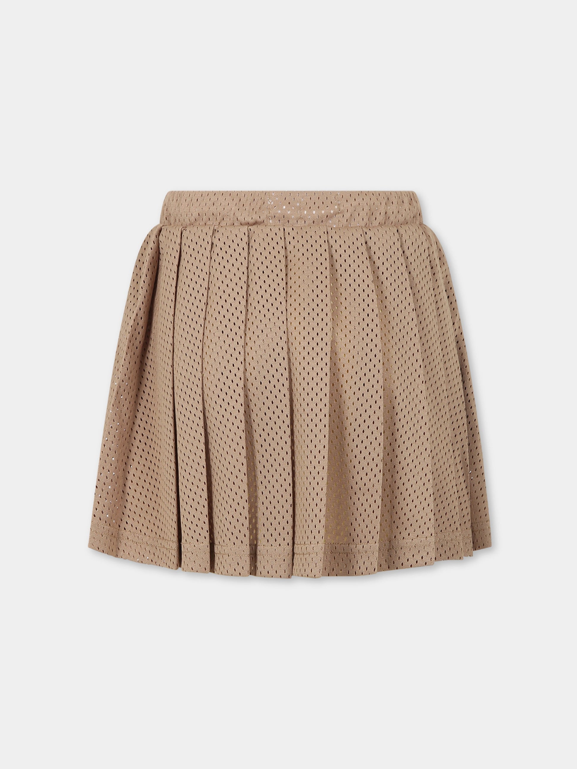 Gonna beige per bambina con stampa,Raquette,RST 001 74