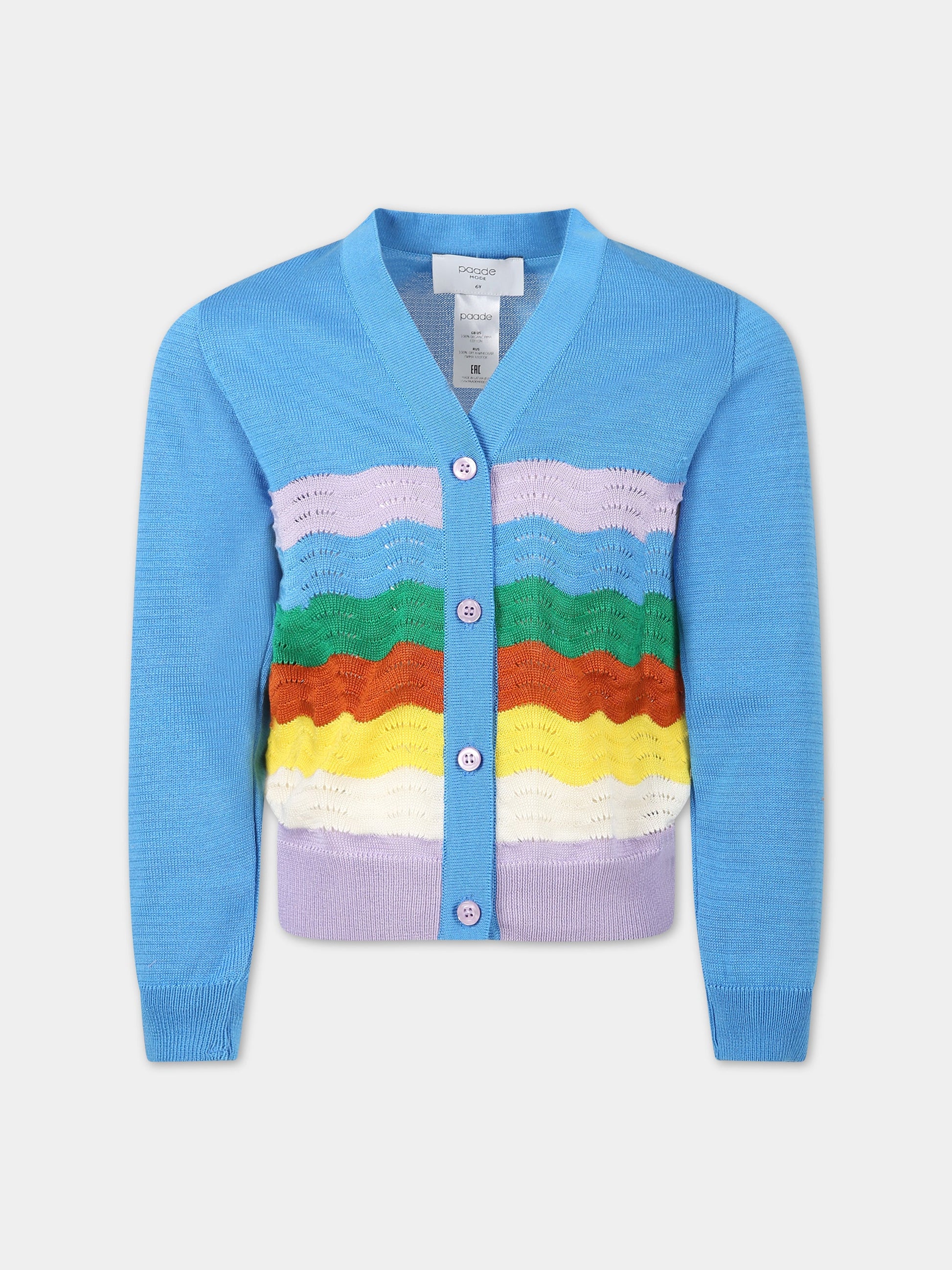 Cardigan multicolor per bambina,Paade Mode,232206325