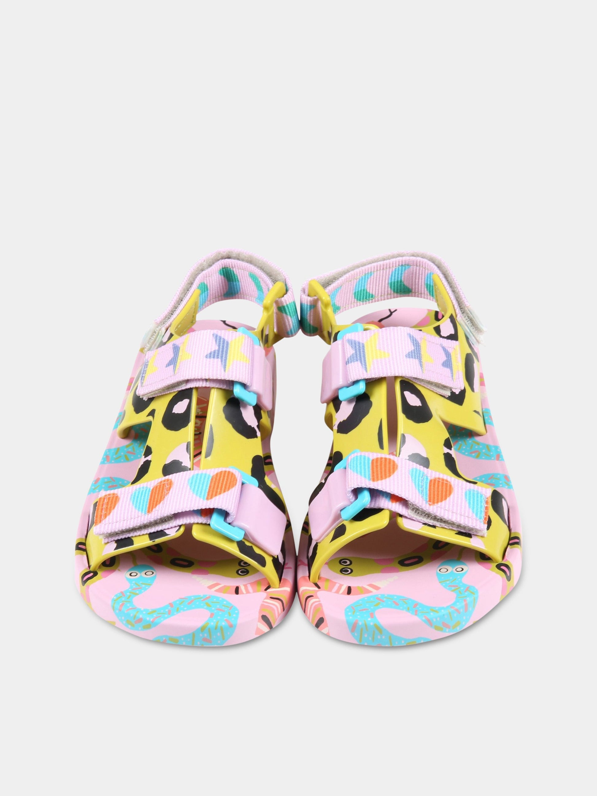 Sandali multicolor per bambina con stampe,Mini Melissa,33449 54169