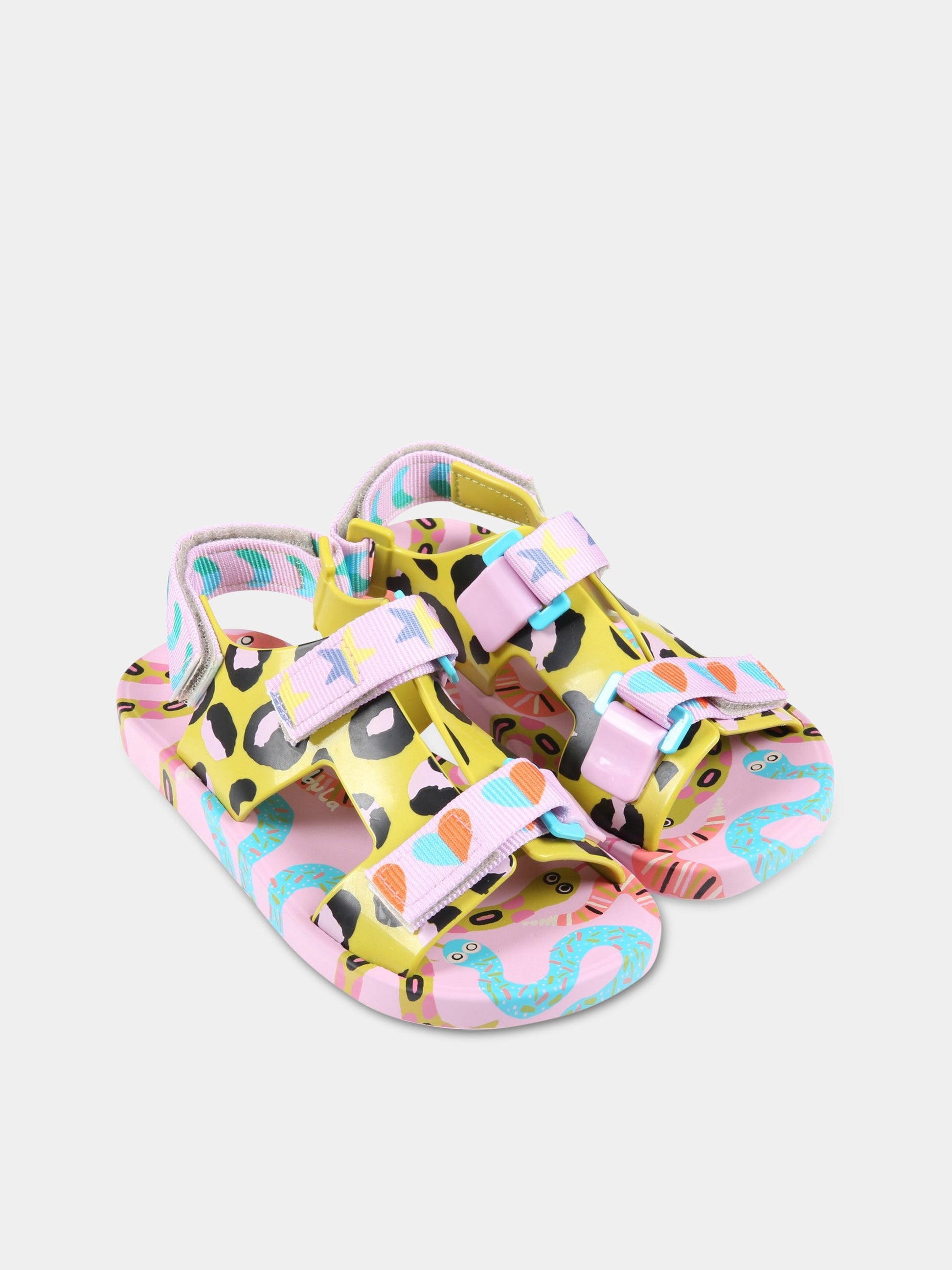 Sandali multicolor per bambina con stampe,Mini Melissa,33449 54169