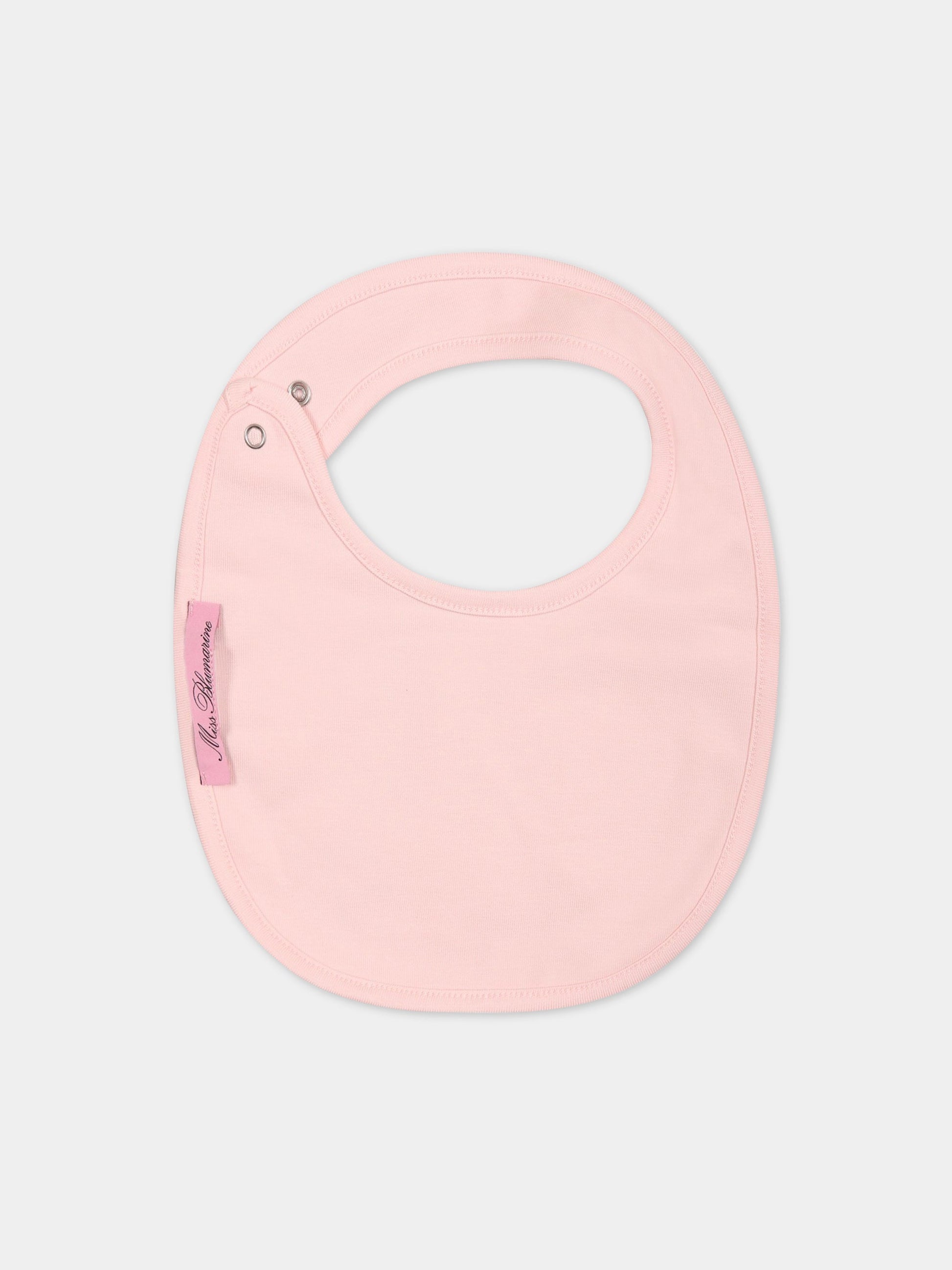 Set rosa per neonata con logo,Blumarine Baby,IA3126J6050 X0485