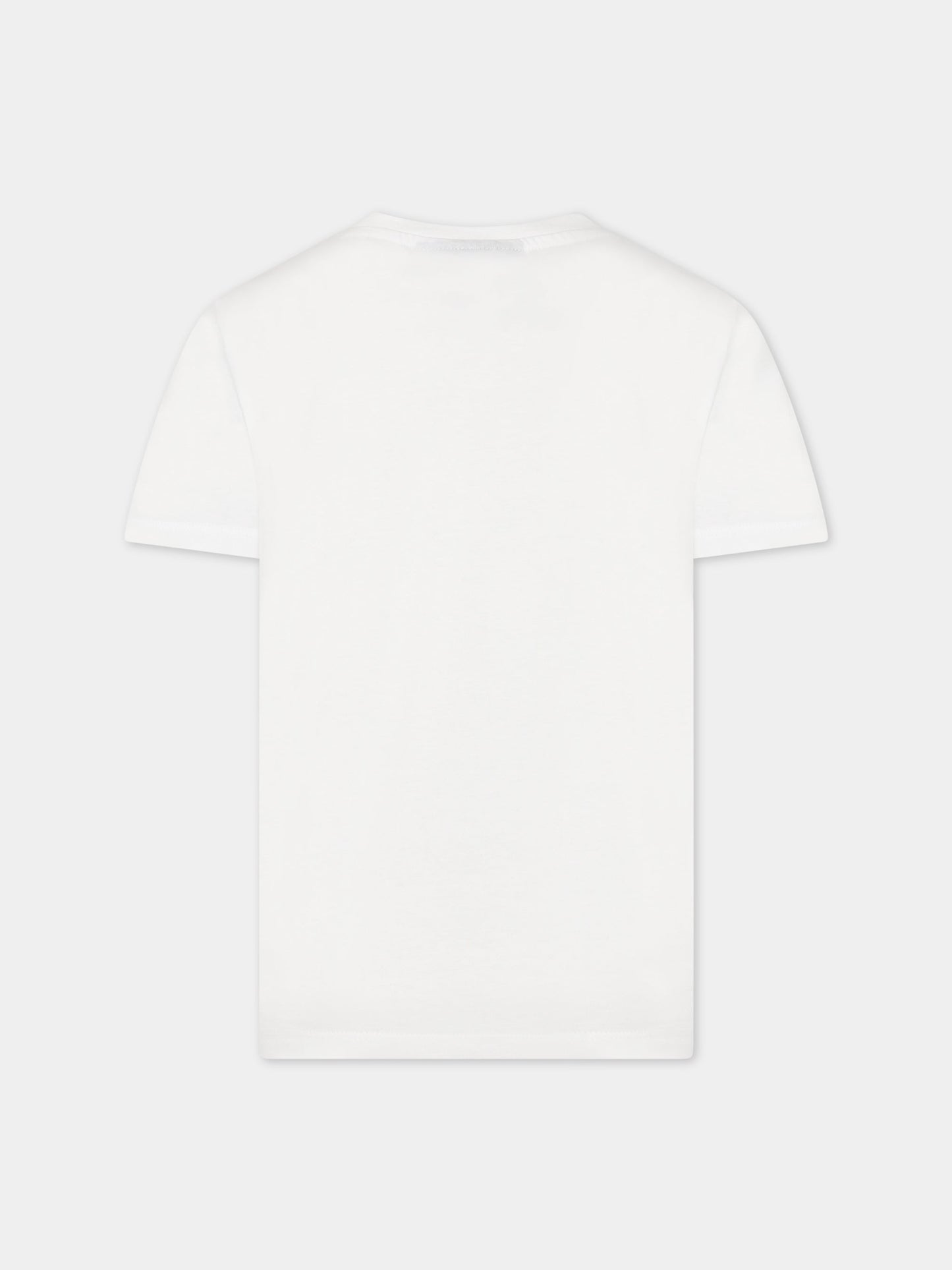 T-shirt bianca per bambino con scritta  Vision of Super  e stampa,Vision Of Super,TSV3106J BIANCO