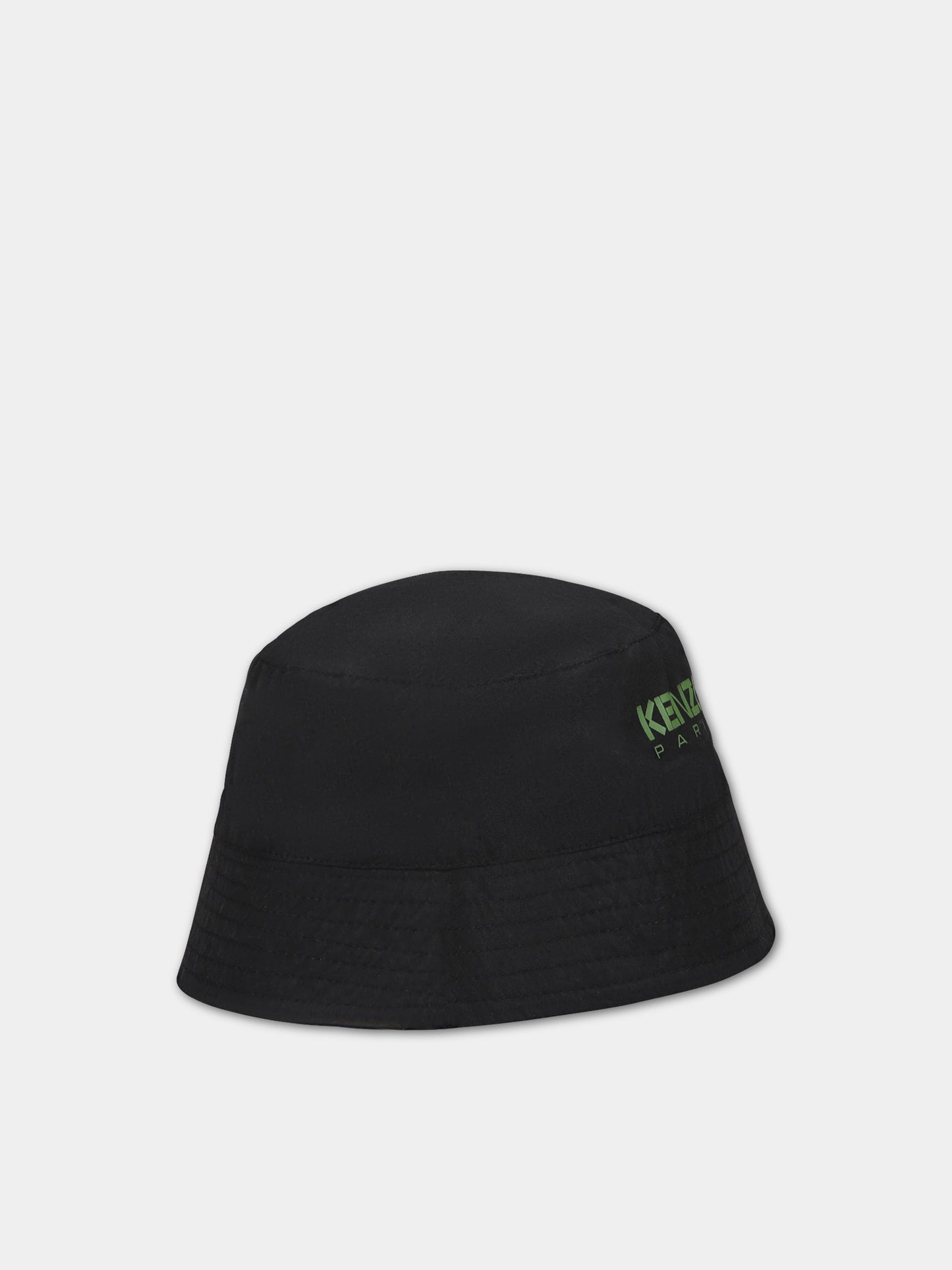 Cloche multicolor per bambino con logo e papeveri blu,Kenzo Kids,K21048 845