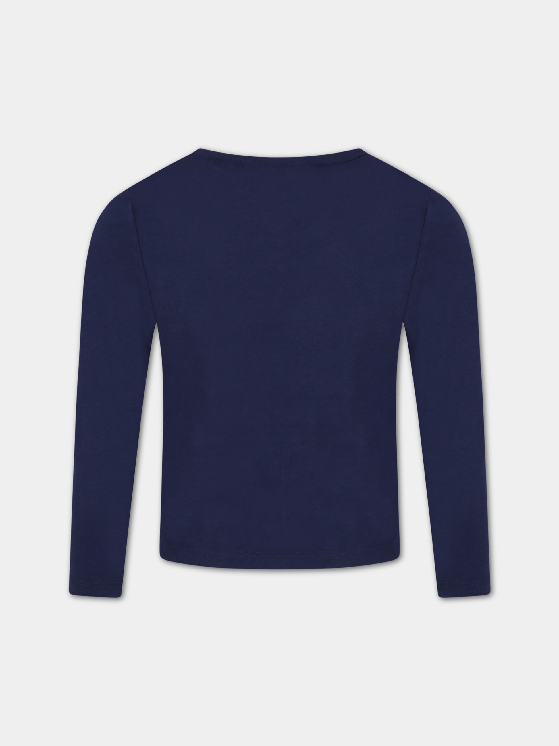 T-shirt blu per bambina con stella,Billieblush,U15924 85T