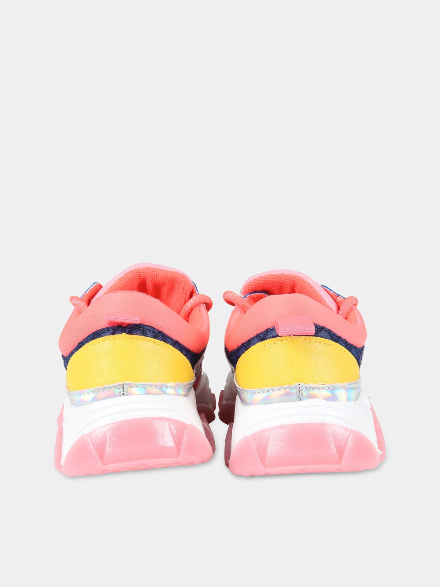 Sneakers multicolor per bambina con logo,Billieblush,U19280 85T