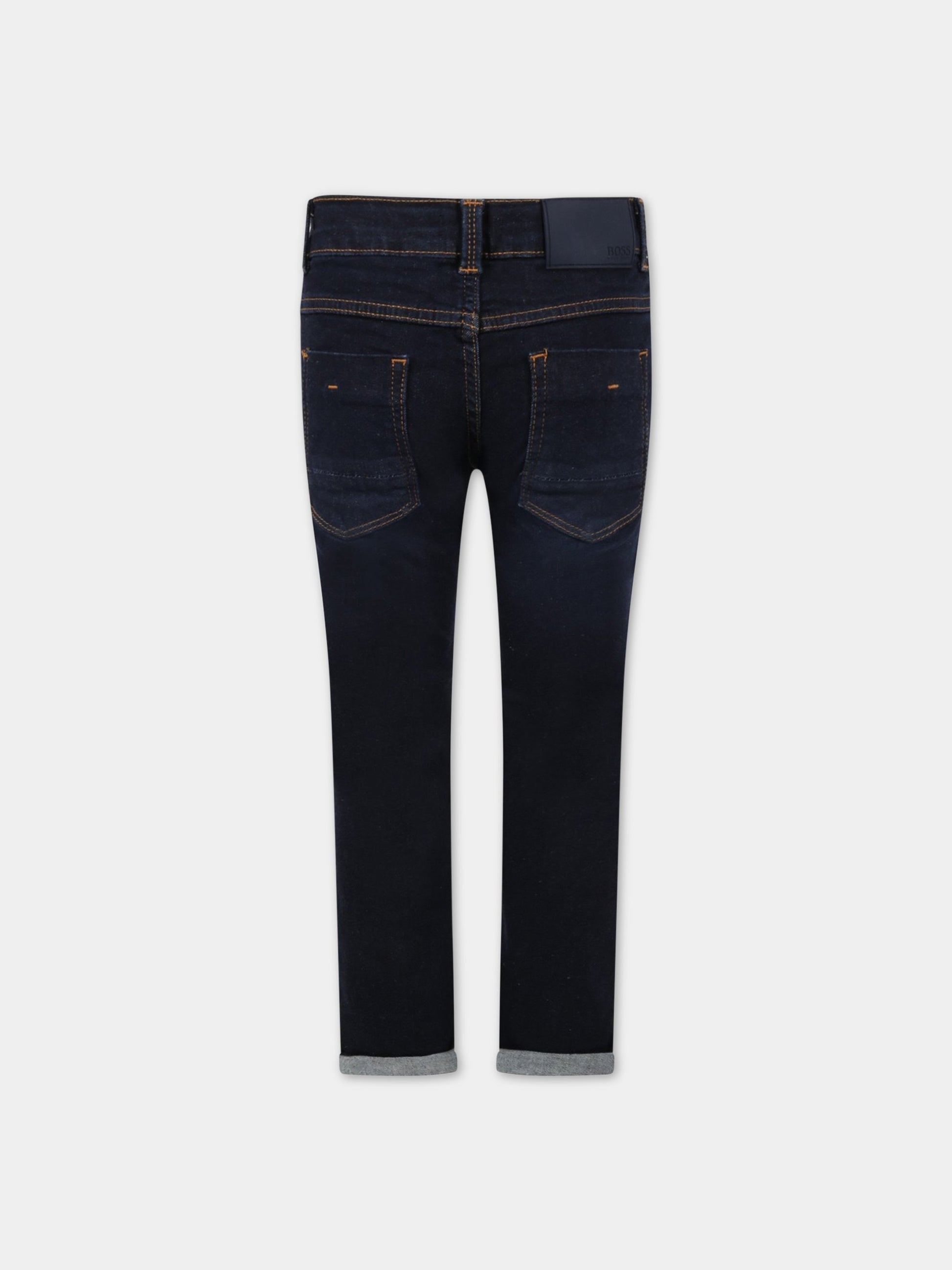 Jeans blu per bambino,Hugo Boss,J24728 Z29