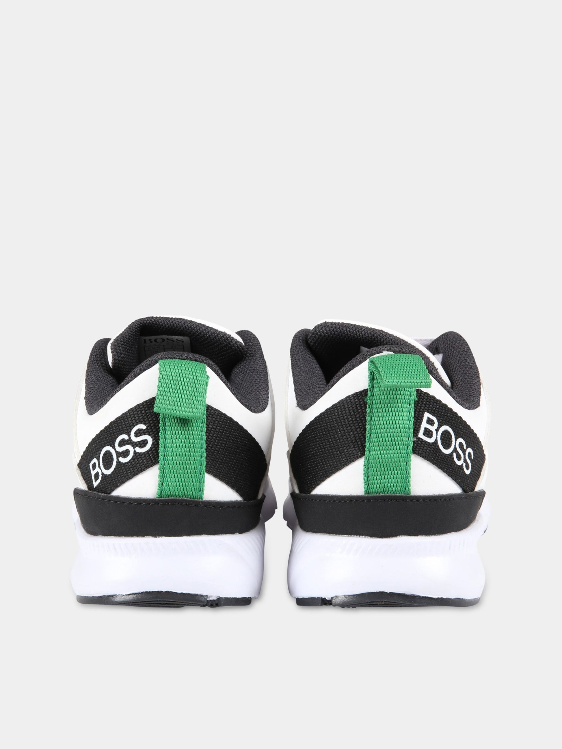 Sneakers multicolor per bambino con loghi,Hugo Boss,J29272 10B