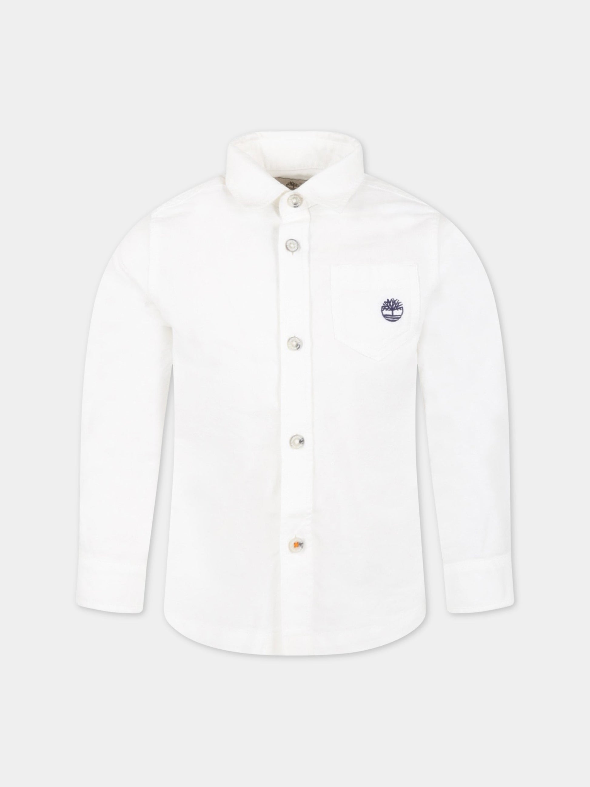 Camicia bianca per bambino,Timberland,T25S49 10B