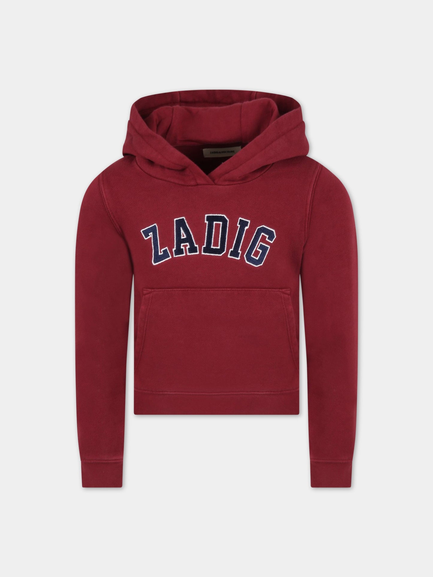 Felpa viola per bambina con logo,Zadig & Voltaire Kids,X15295 945