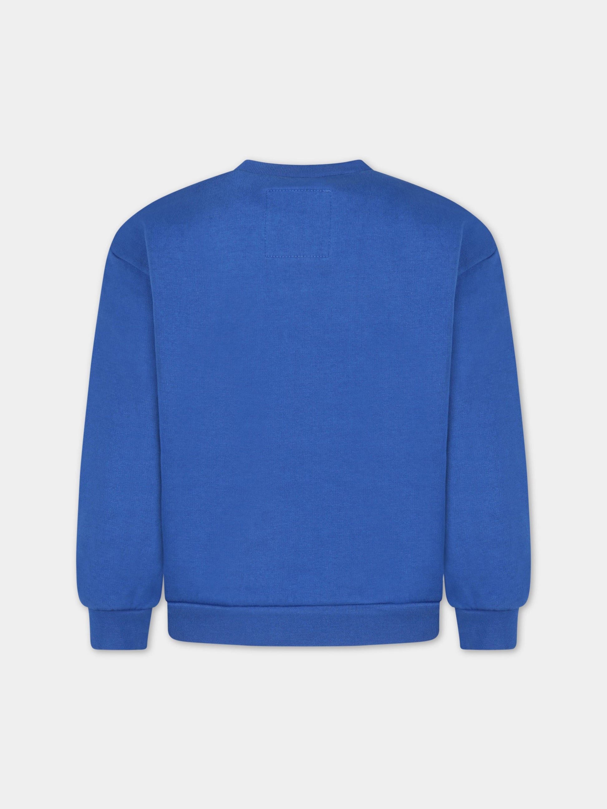 Felpa blu per bambino con logo,Myar,MY0026 MY028 MY808