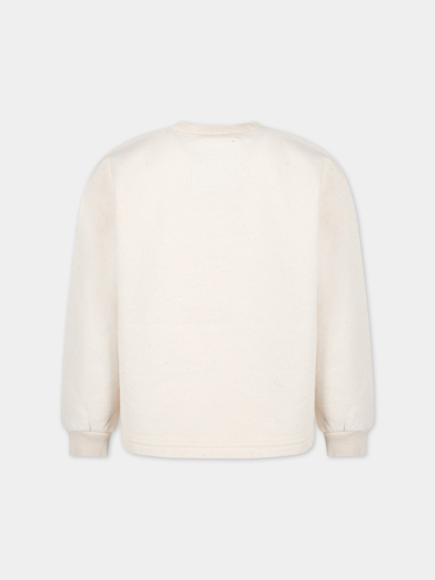 Felpa avorio per bambino con orso bianco,Myar,MY0053 MY030 MY106