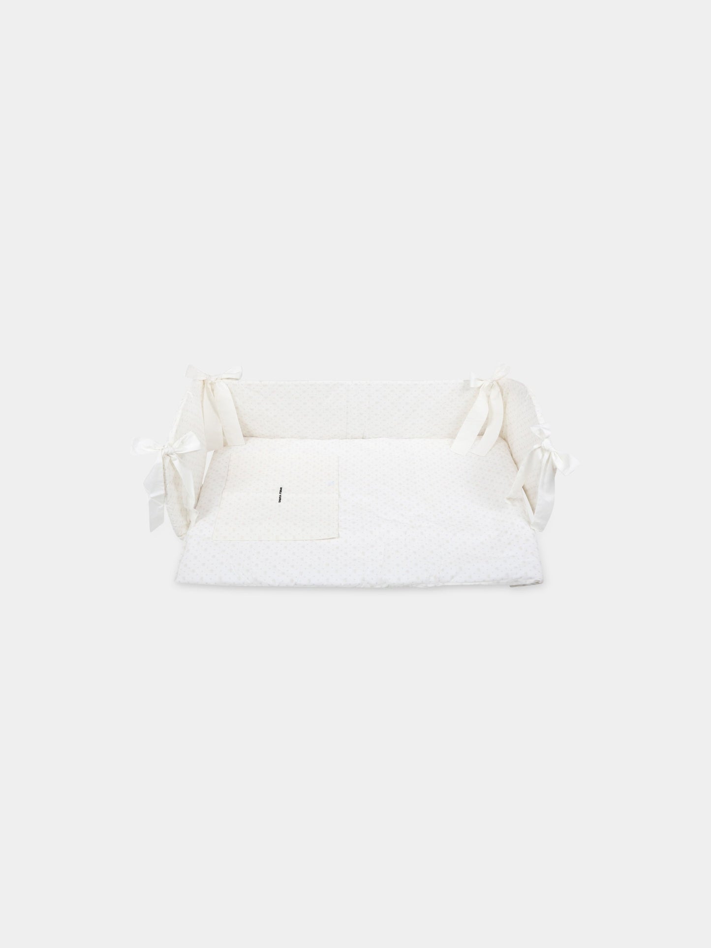 Set paracolpi avorio per neonati con occhiolino,Chiara Ferragni Homewear,CF017TB