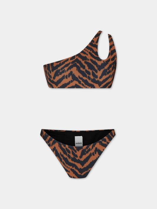 Bikini multicolor da donna con stampa tigrata,Matineè,CB4053 MILA TIGRE