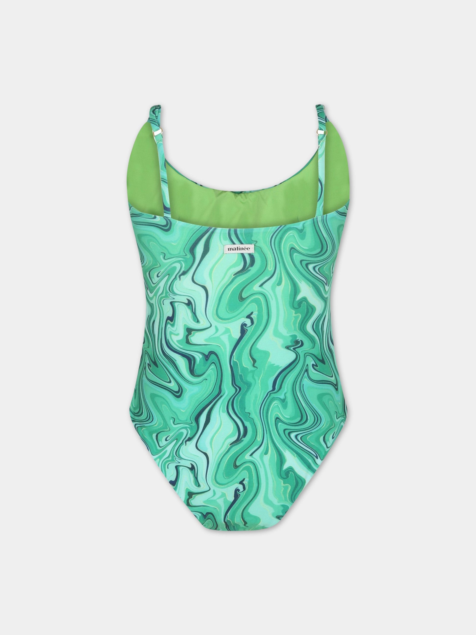 Costume verde da bagno da donna con stampa Malachite,Matineè,CB4015 ISA MALAKITE VERDE