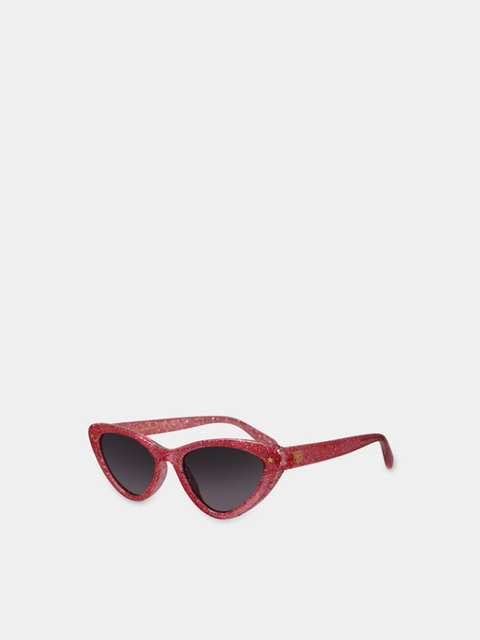 Occhiali rosa da sole per bambina con iconico occhio,Chiara Ferragni Collection,CF 7029/S 206051 W6647IR