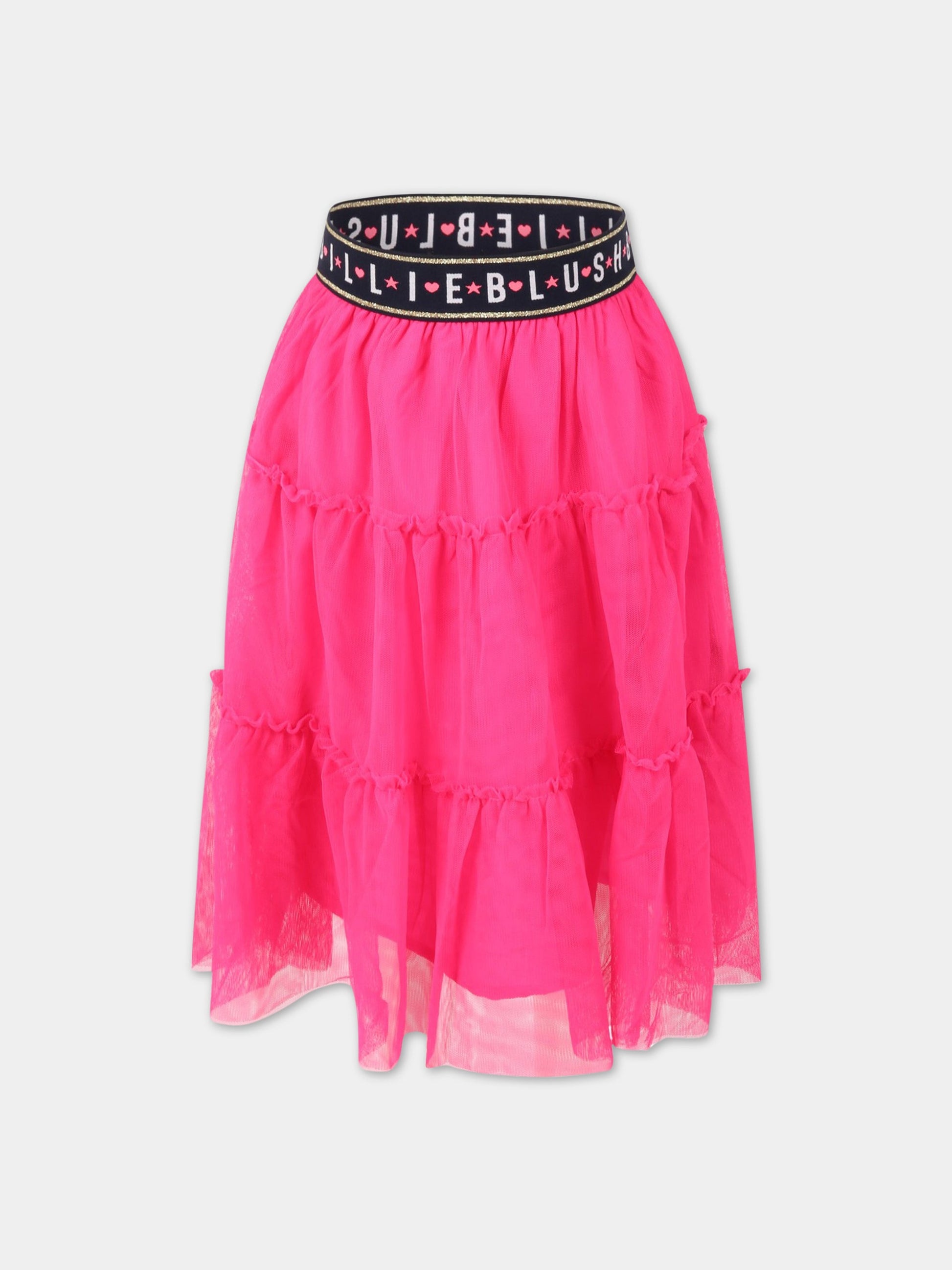 Gonna fucsia per bambina con logo,Billieblush,U13294 47M