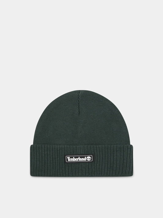 Cappello verde per bambino con logo,Timberland,T01314 678