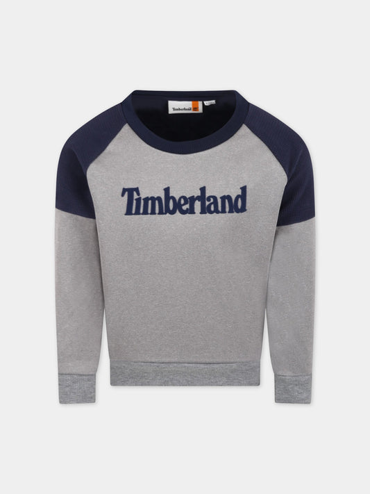 Felpa multicolor per bambino con logo,Timberland,T25T62 A32