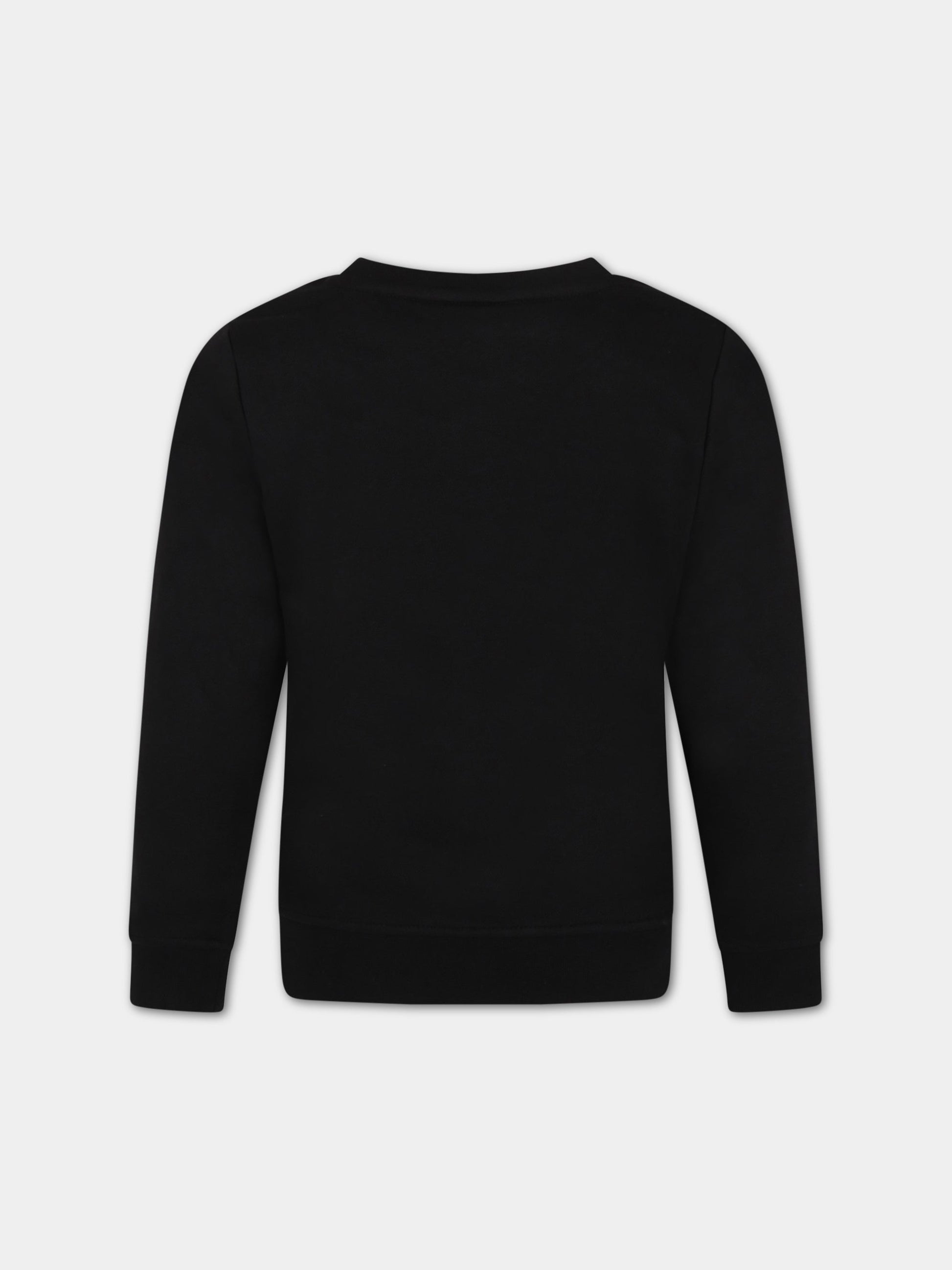 Felpa nera per bambino con logo,Hugo Boss,J25M51 09B