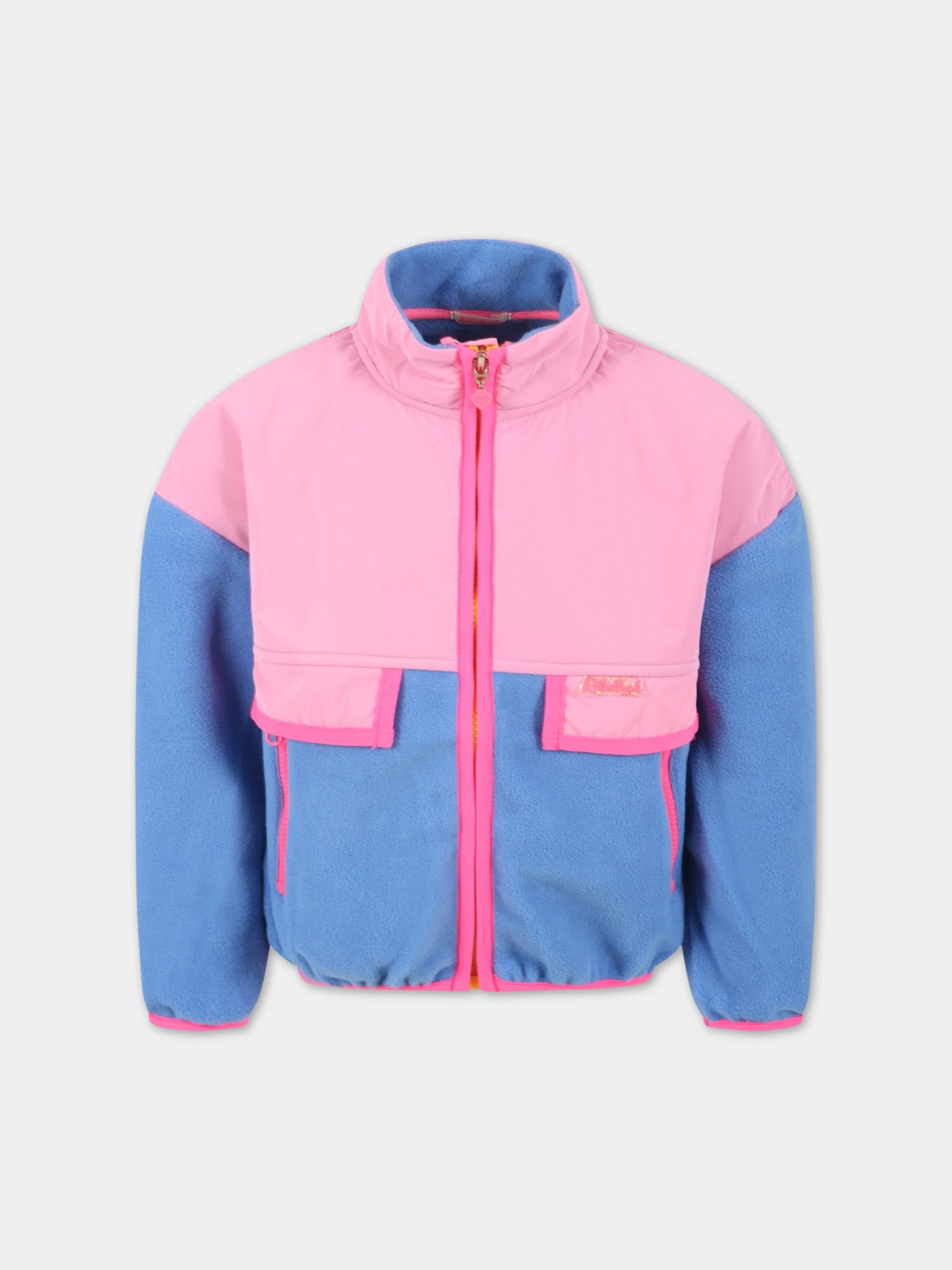 Giacca multicolor per bambina con logo,Billieblush,U15A61 81P